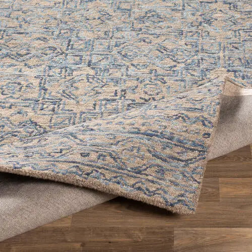 Newcastle NCS-2308 Dark-Blue Area Rug by LIVABLISS