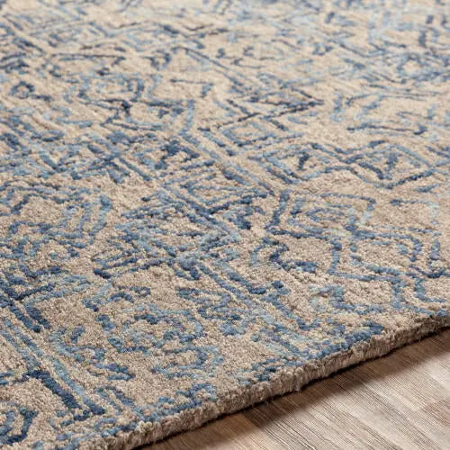 Newcastle NCS-2308 Dark-Blue Area Rug by LIVABLISS