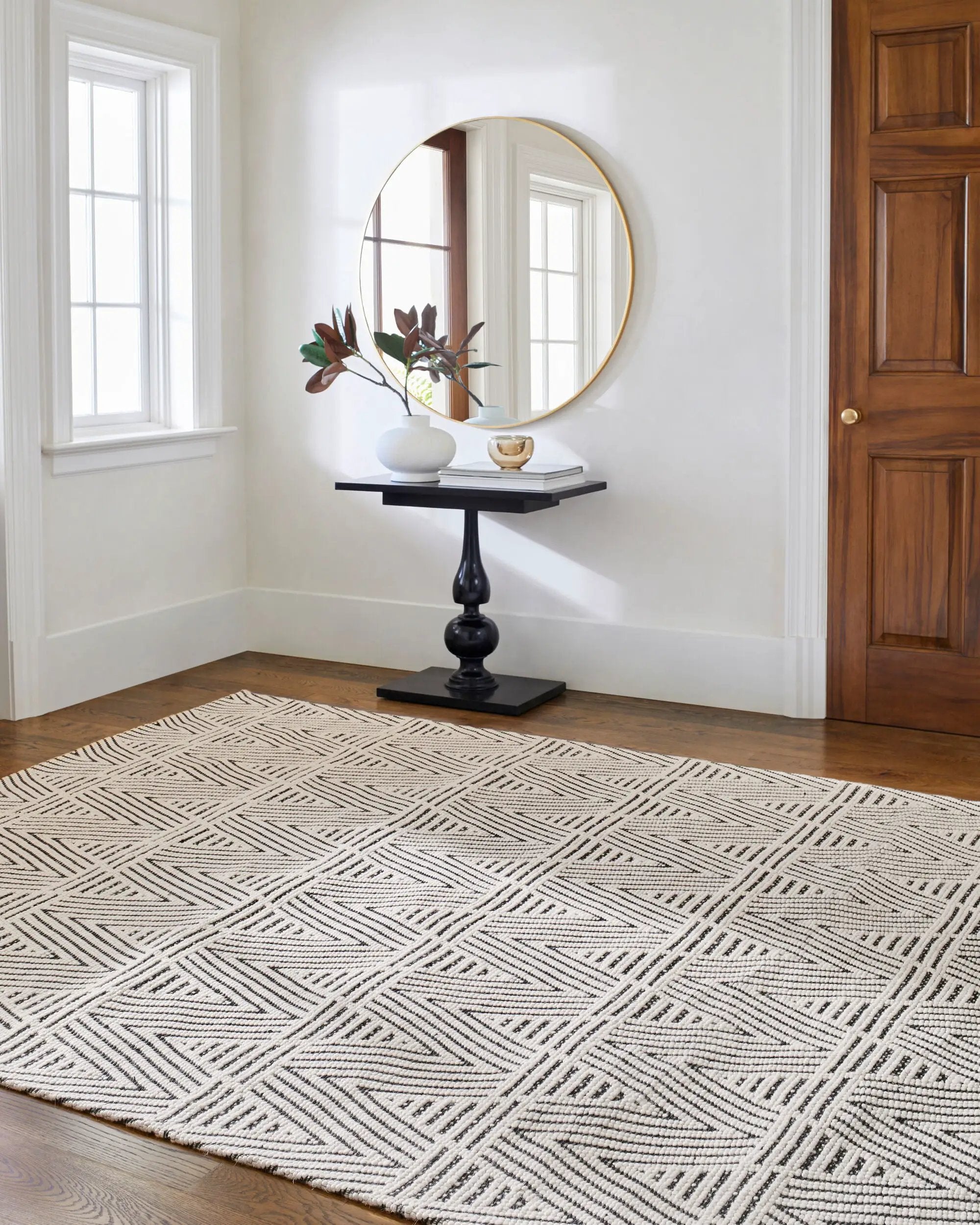 Nevada NVD-2302 Off-White Area Rug by LIVABLISS