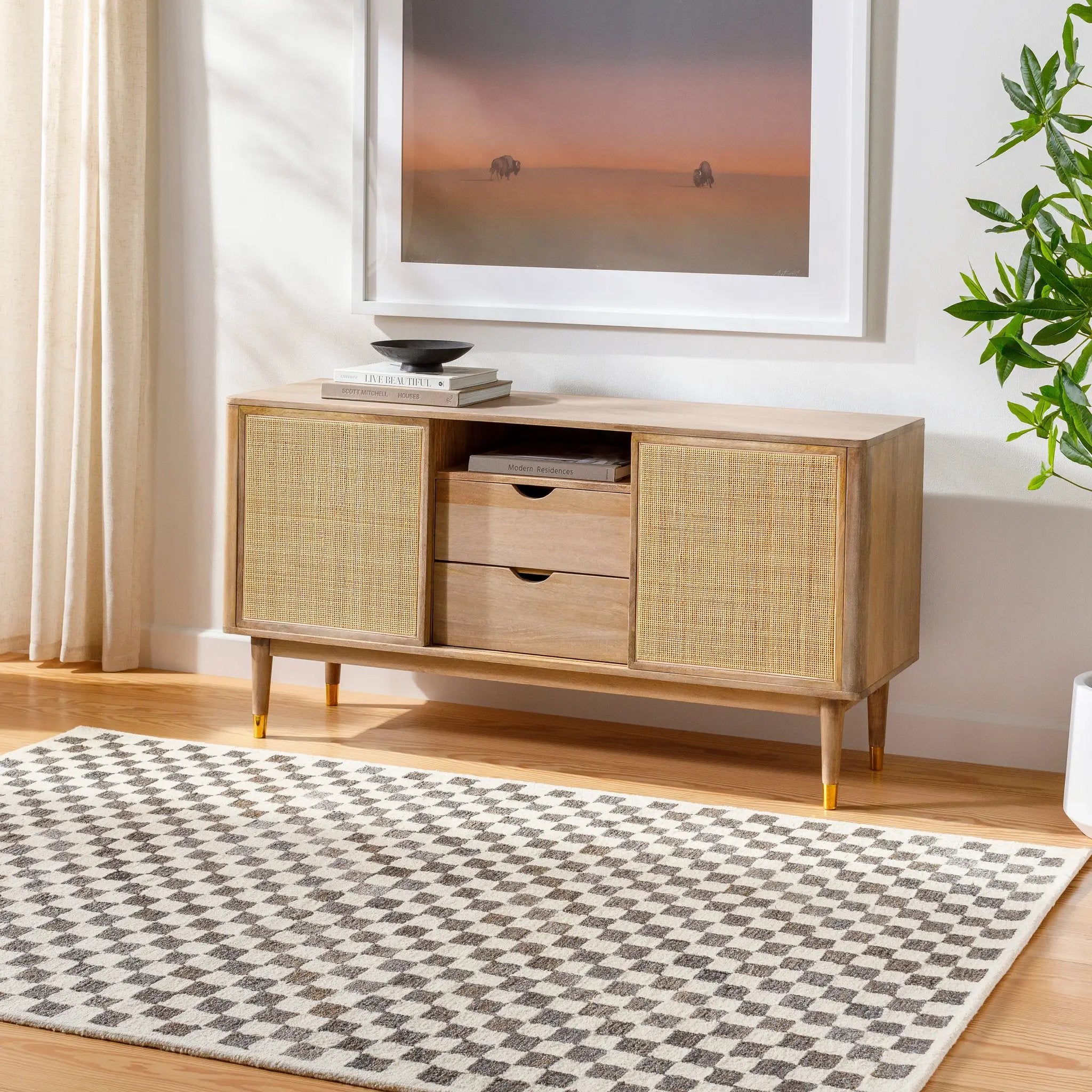 Ottawa OTW-2301 Beige Area Rug by LIVABLISS