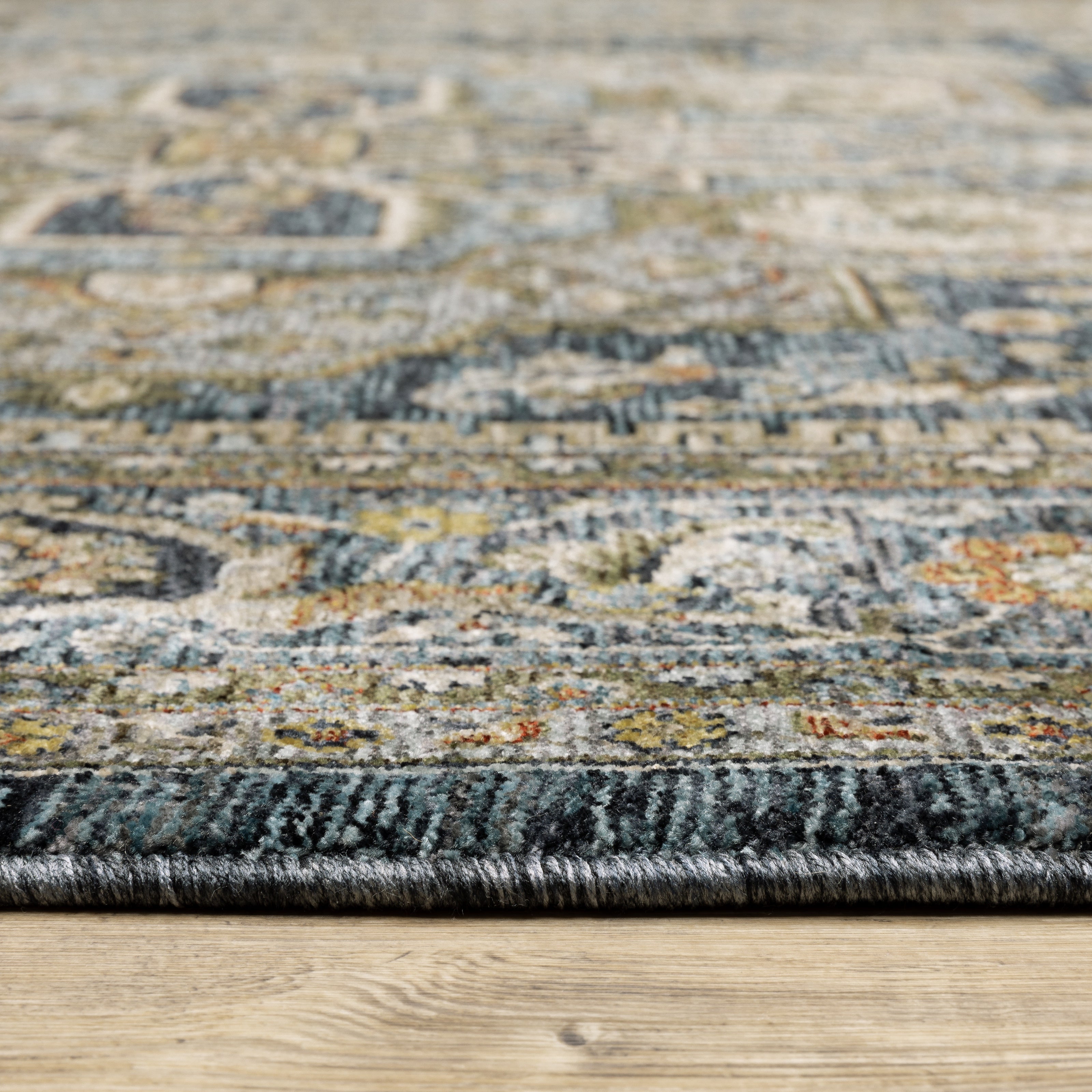 Aberdeen 1144Q Blue/ Taupe Traditional Area Rug by Oriental Weavers