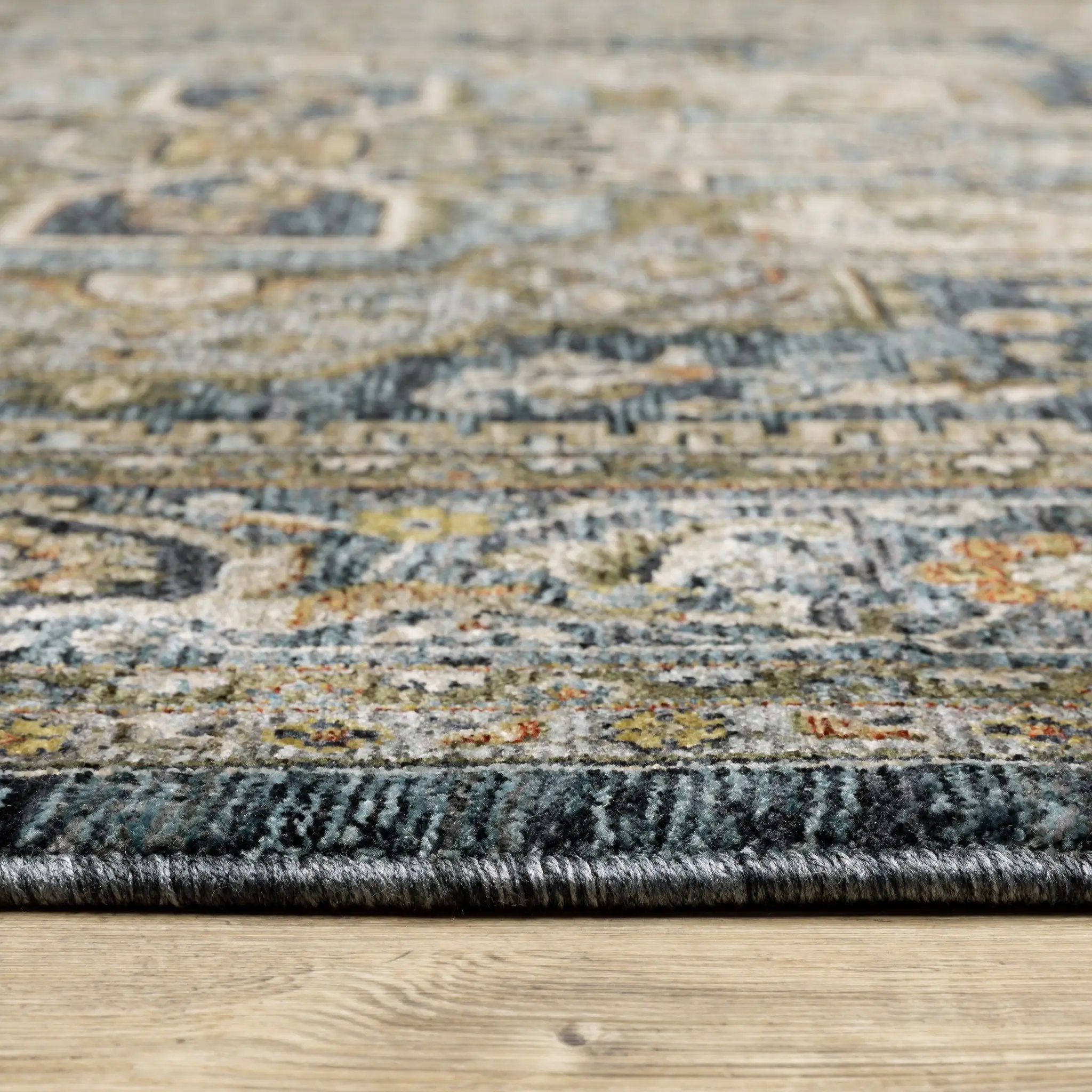 Aberdeen 1144Q Blue/ Taupe Area Rug by Oriental Weavers