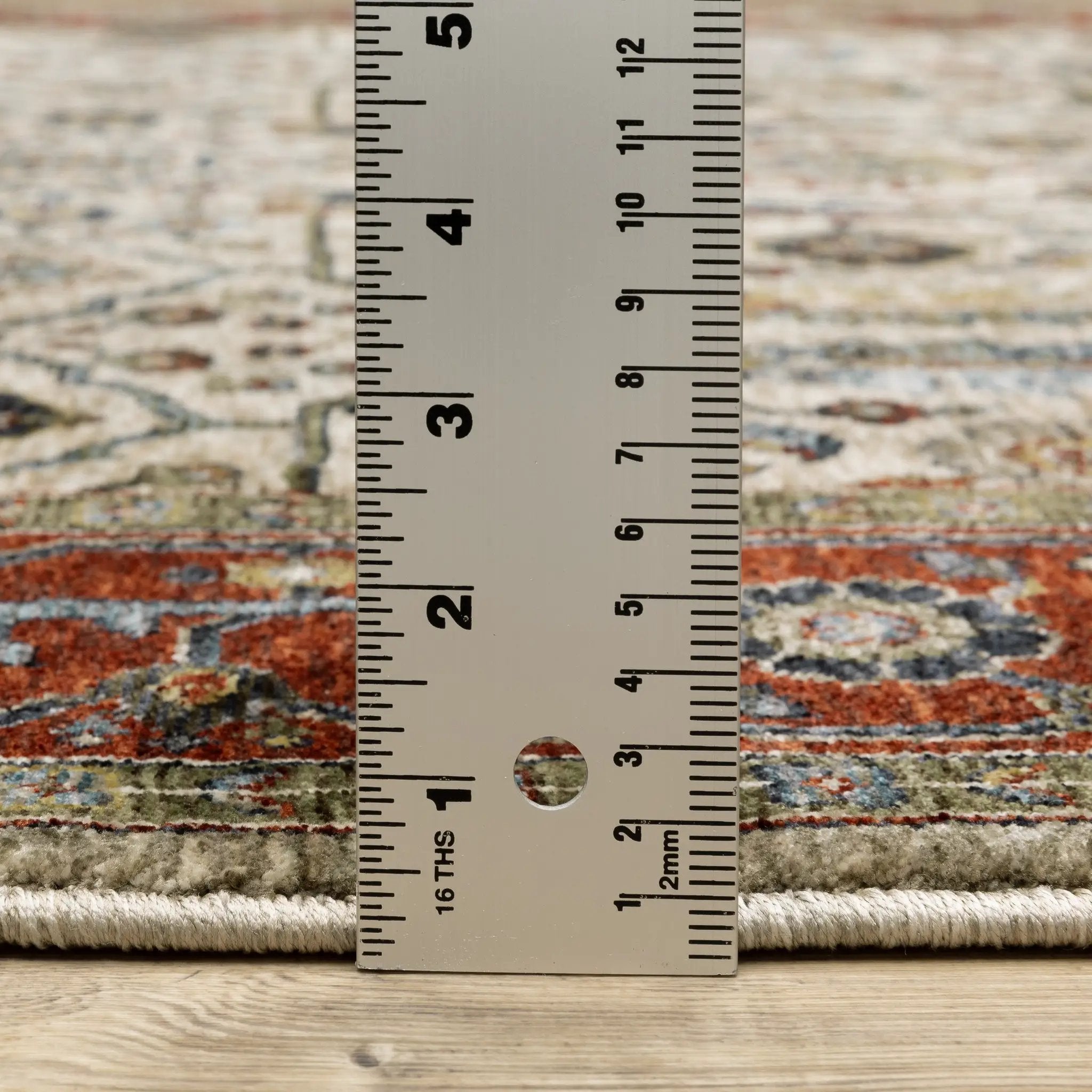 Aberdeen 144D1 Ivory/ Red Area Rug by Oriental Weavers