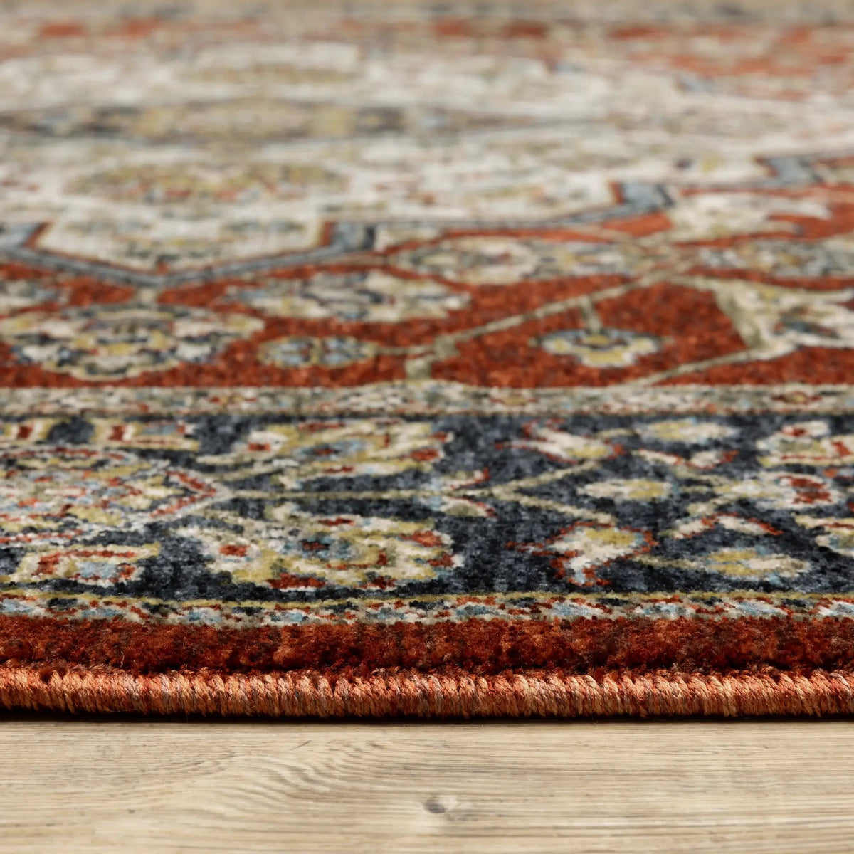 Aberdeen 4151R Red/ Blue Area Rug by Oriental Weavers