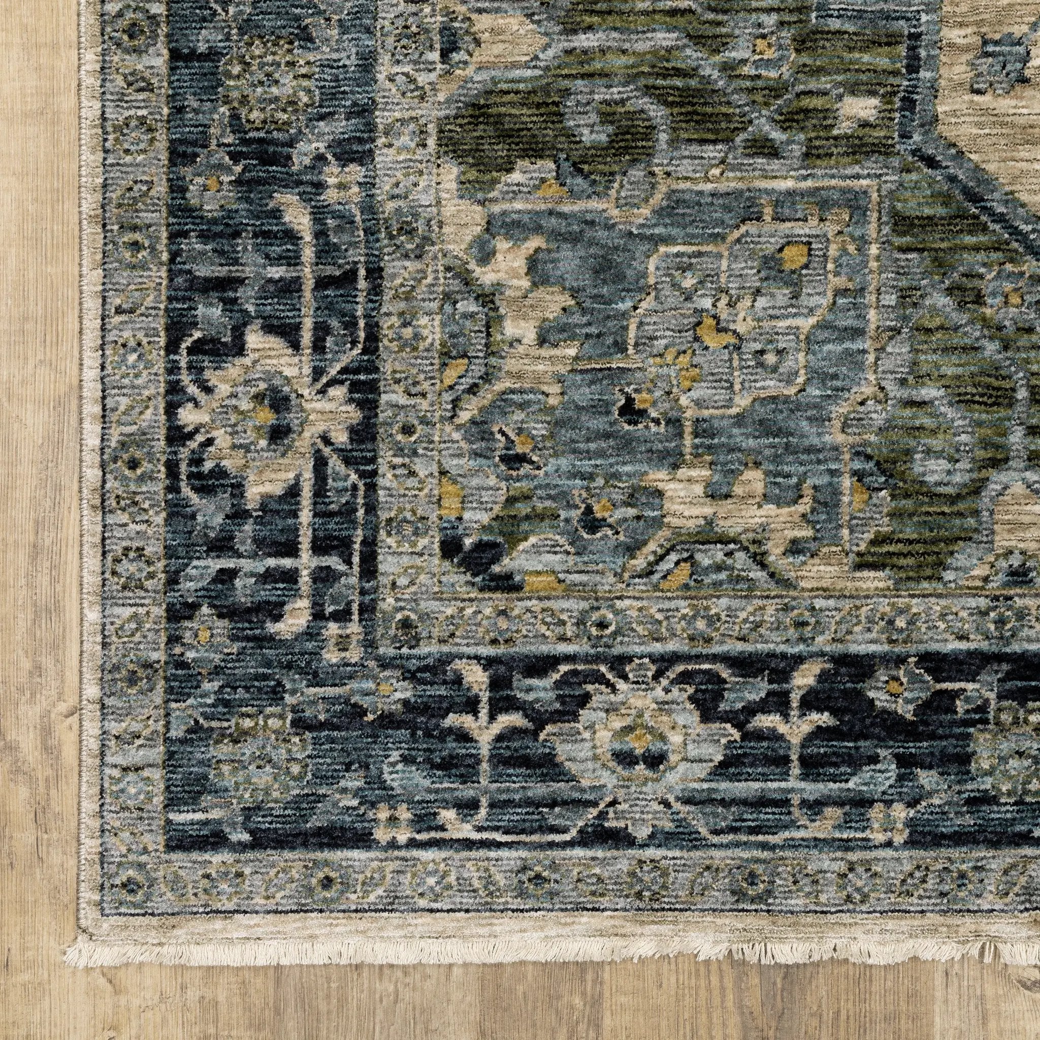 Aberdeen 051G1 Blue/ Tan Area Rug by Oriental Weavers