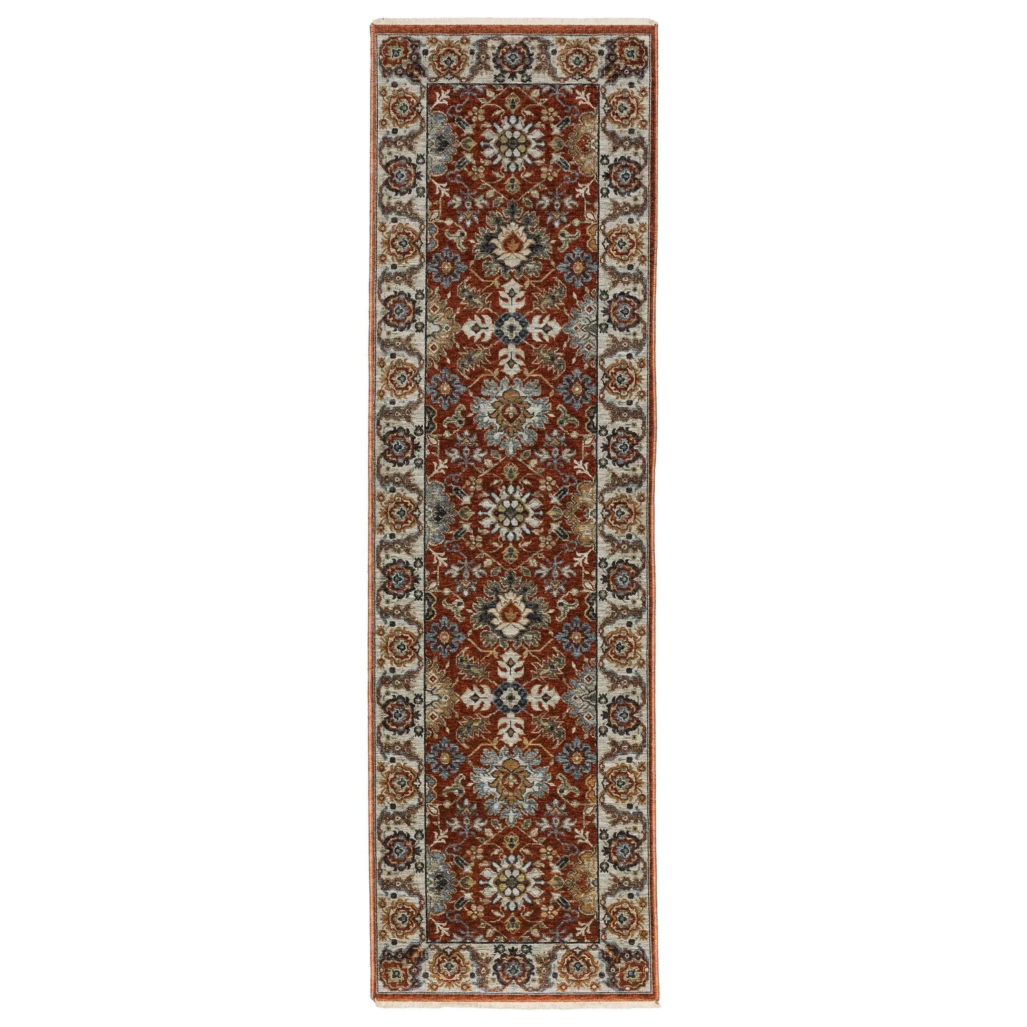 Aberdeen 562R1 Red/ Ivory Area Rug by Oriental Weavers