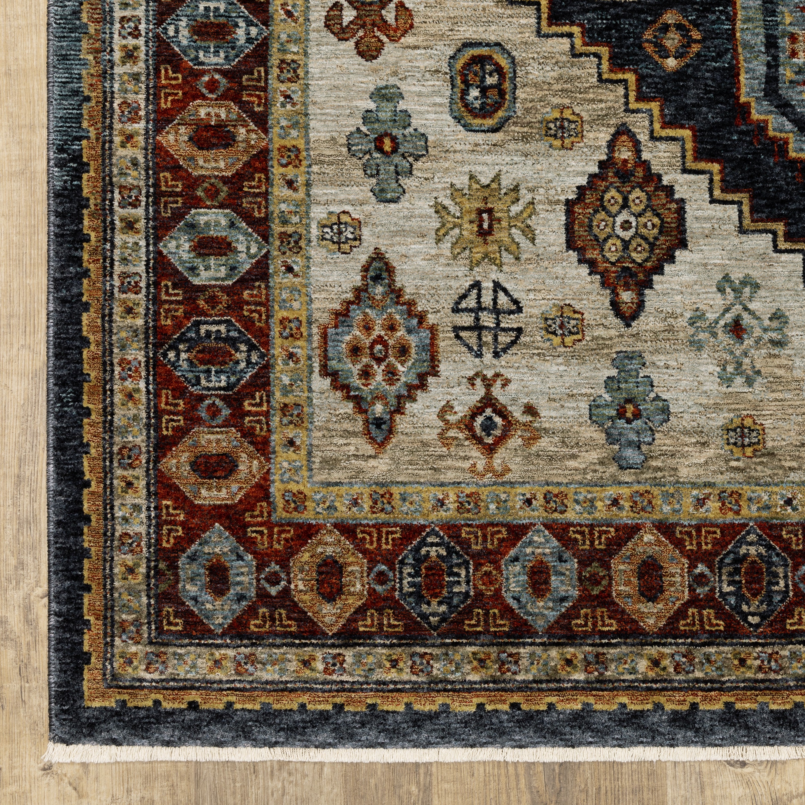Aberdeen 005W1 Blue/ Multi Traditional Area Rug by Oriental Weavers