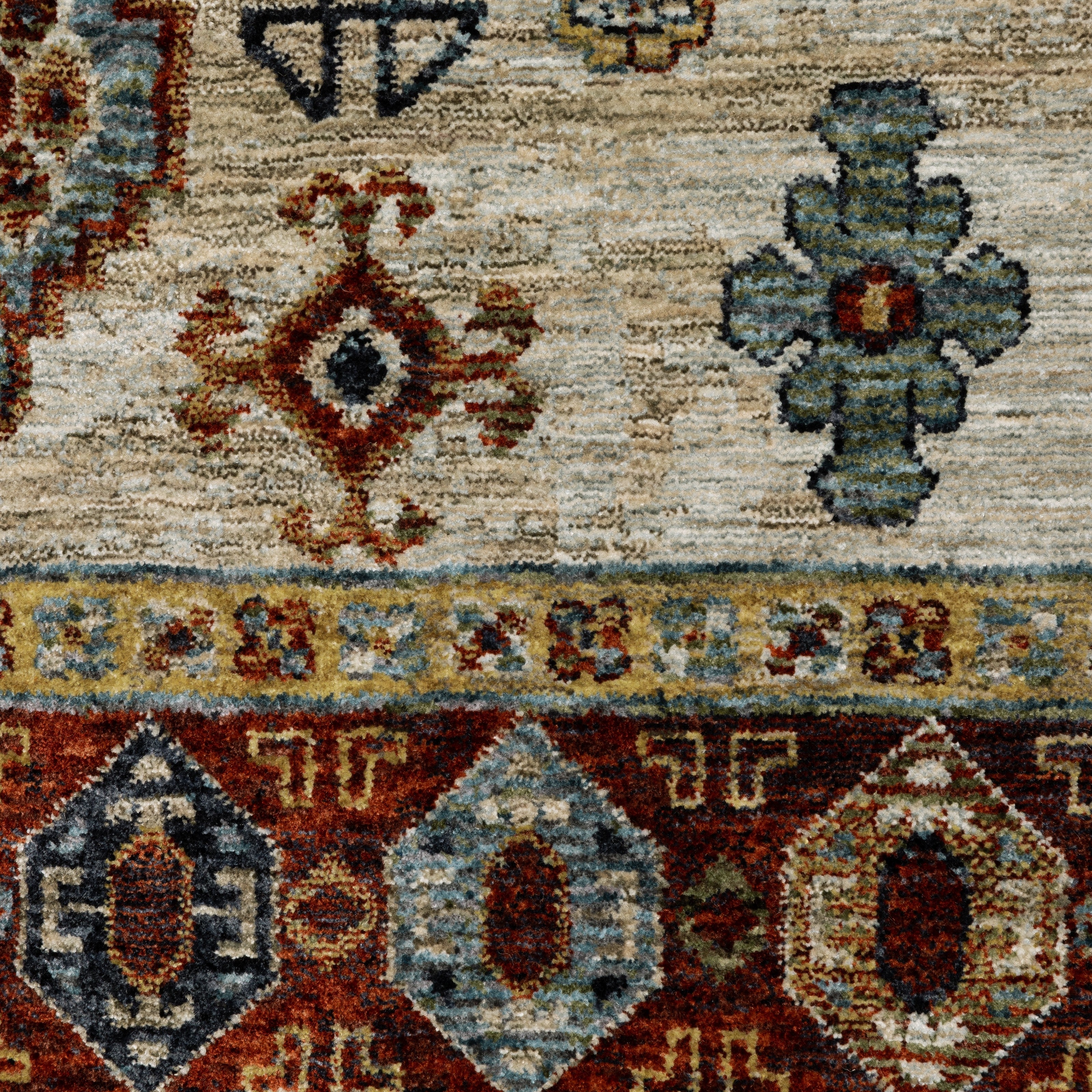 Aberdeen 005W1 Blue/ Multi Traditional Area Rug by Oriental Weavers