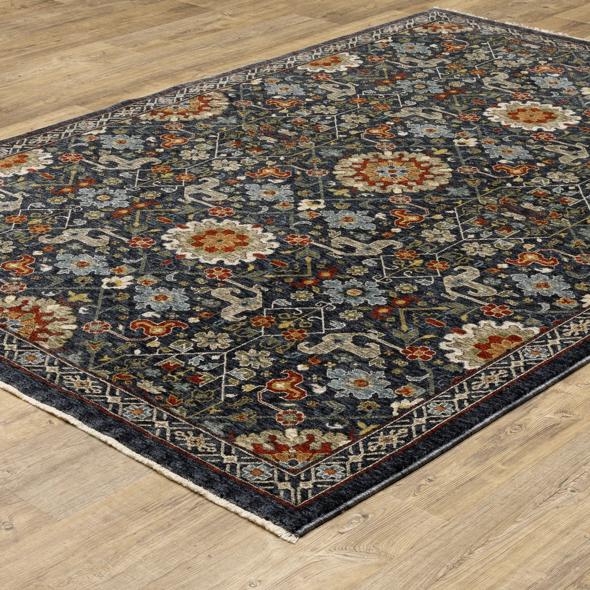 Aberdeen 006B1 Blue/ Multi Area Rug by Oriental Weavers