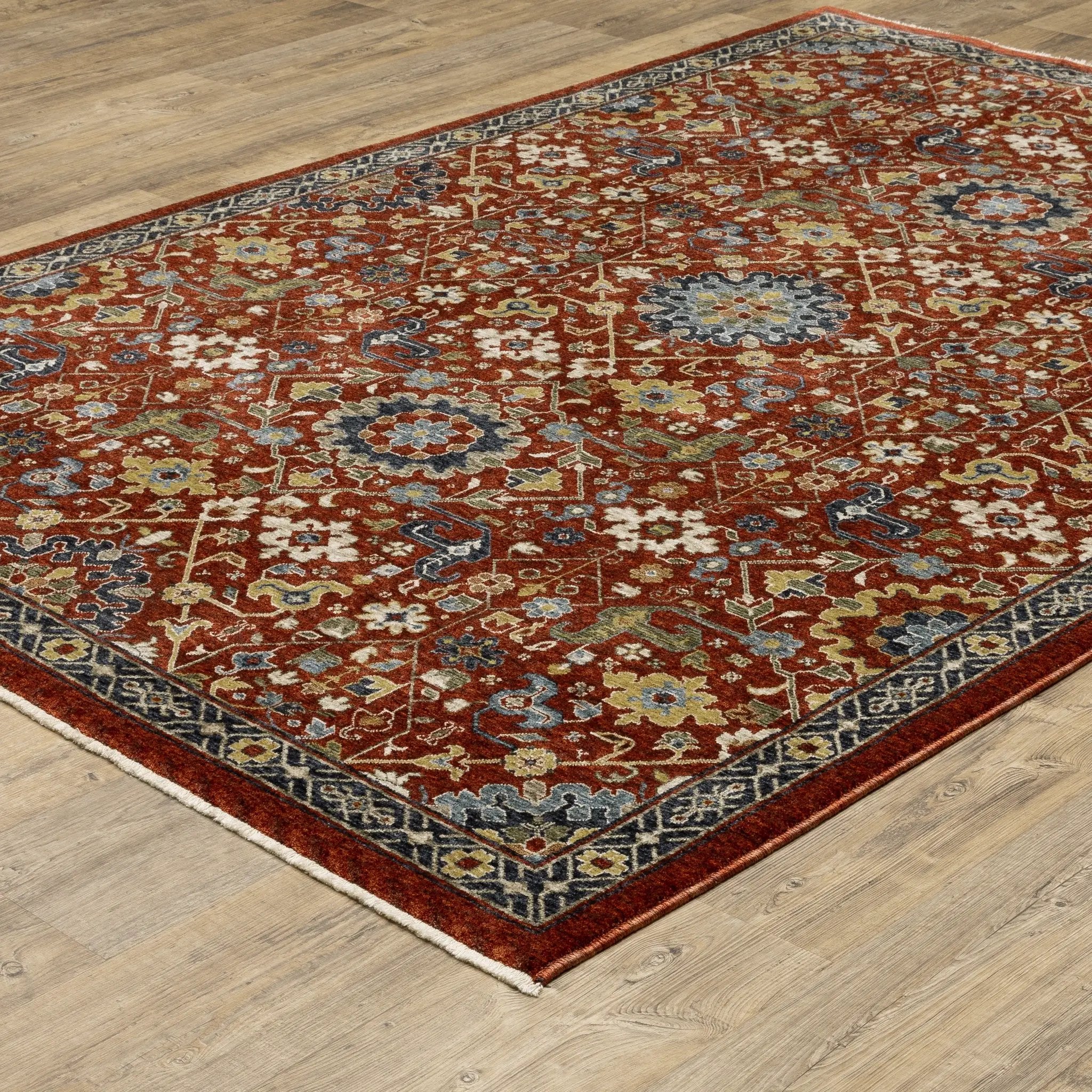 Aberdeen 006R1 Red/ Multi Area Rug by Oriental Weavers