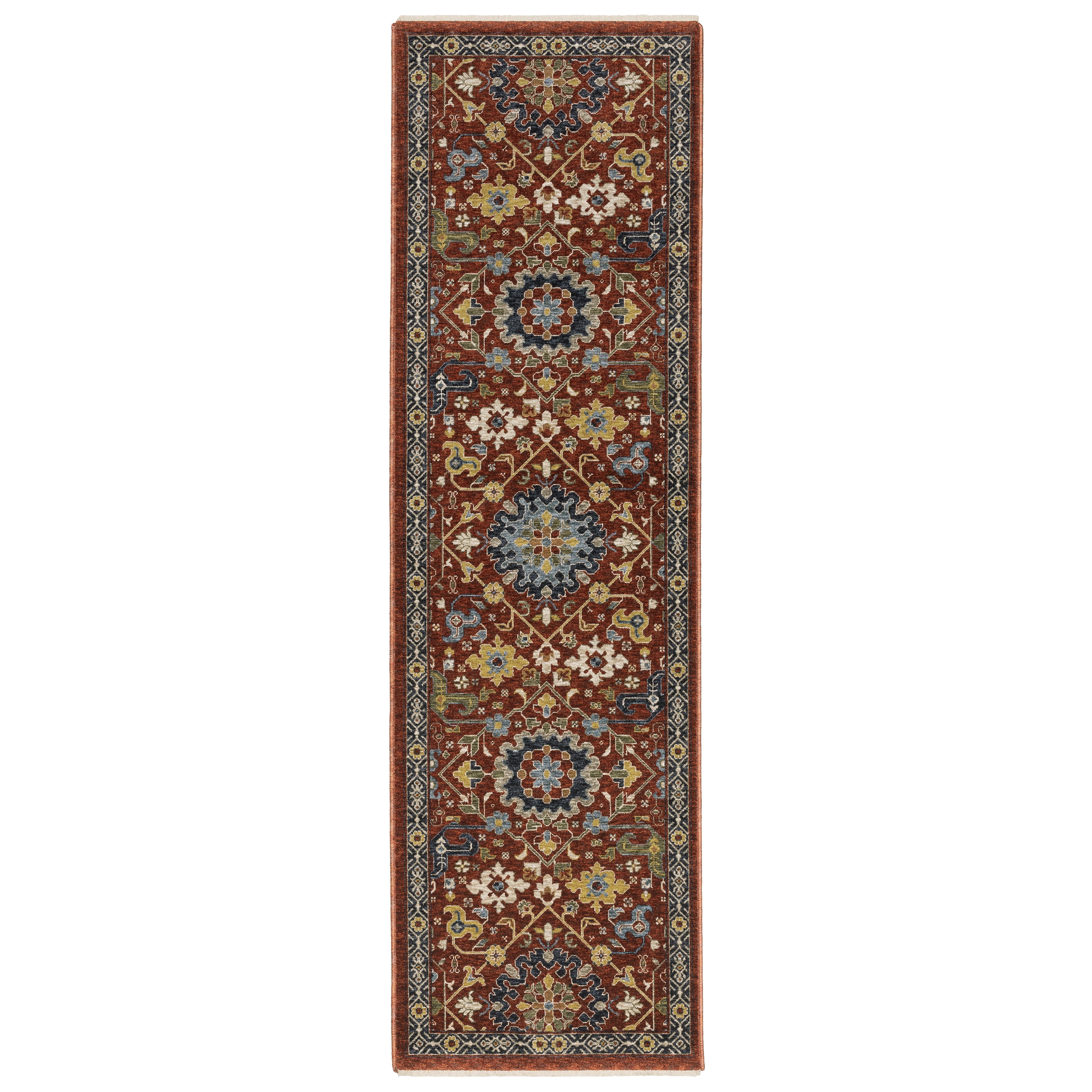 Aberdeen 006R1 Red/ Multi Traditional Area Rug by Oriental Weavers