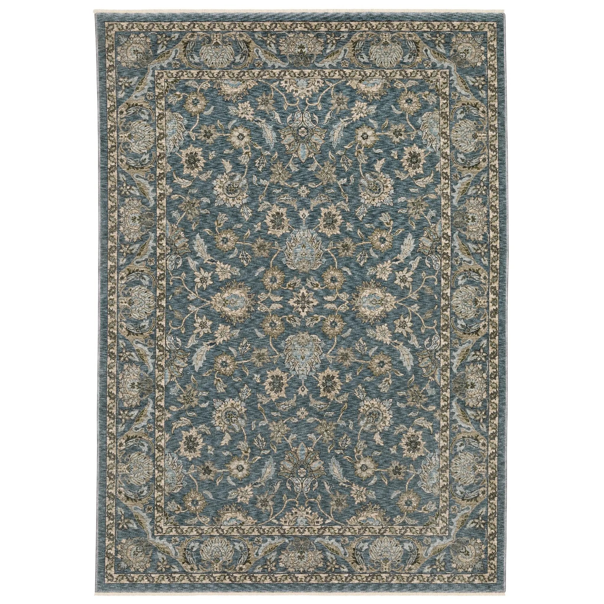 Aberdeen 070H1 Blue/ Beige Area Rug by Oriental Weavers