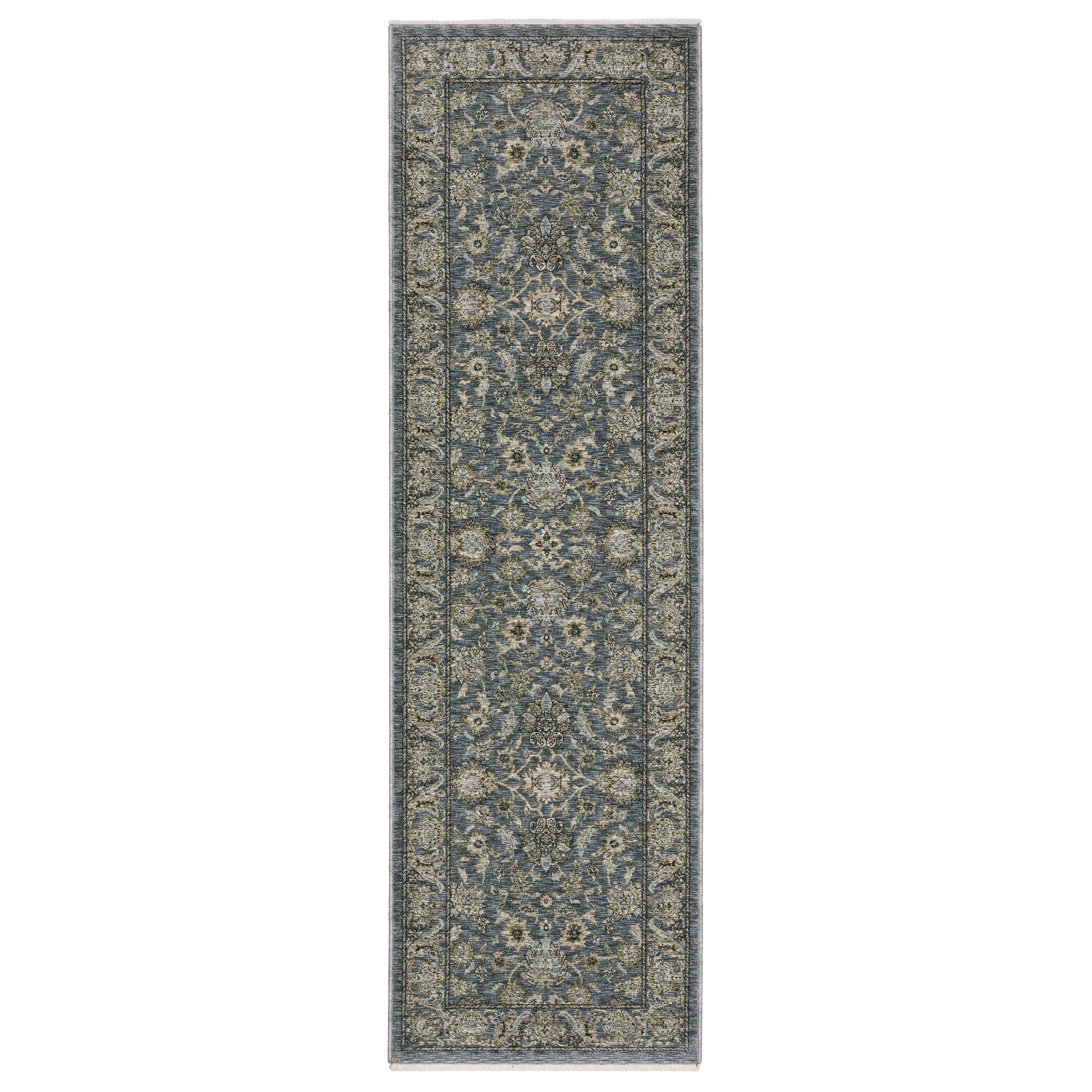 Aberdeen 070H1 Blue/ Beige Traditional Area Rug by Oriental Weavers