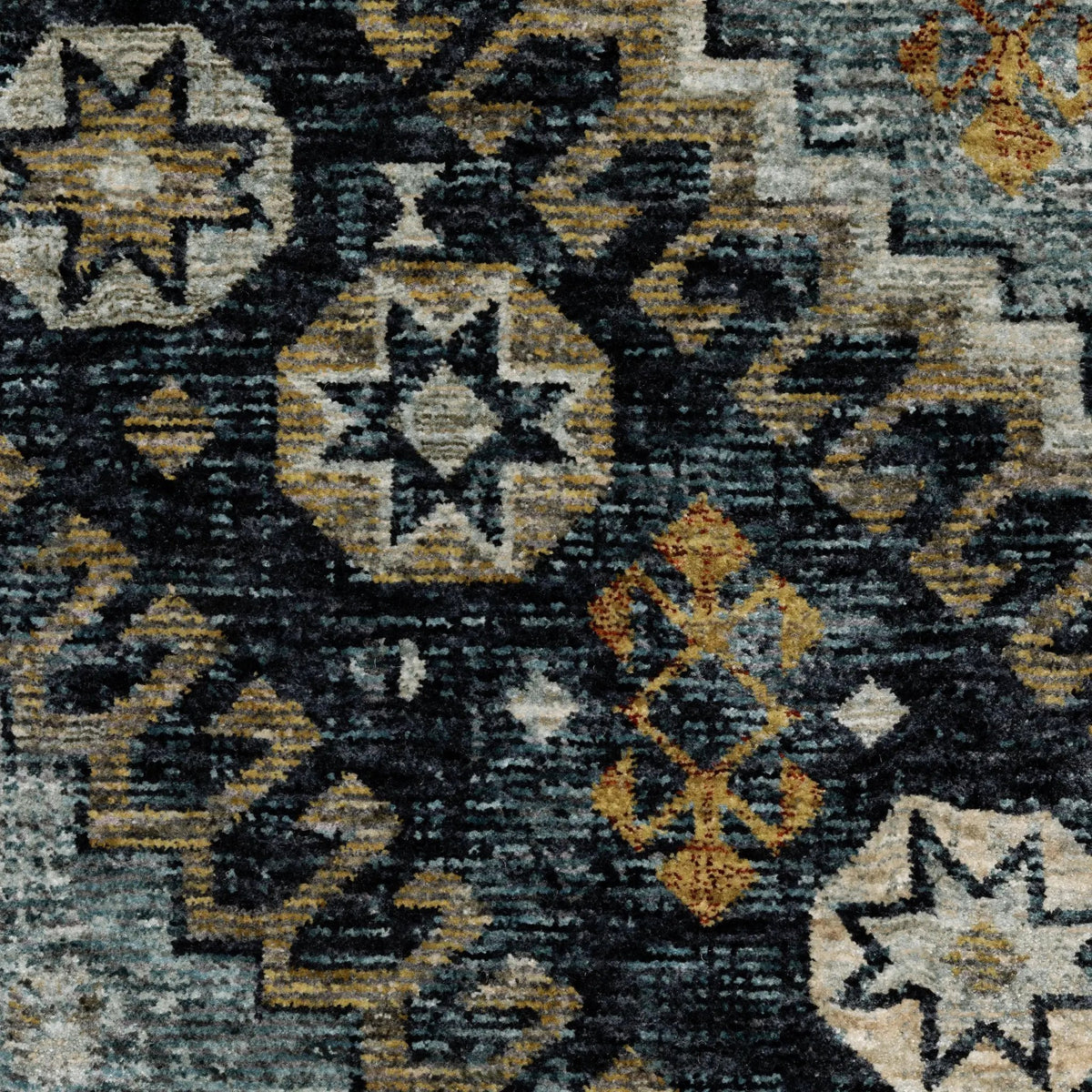 Aberdeen 7150B Blue/ Gold Area Rug by Oriental Weavers