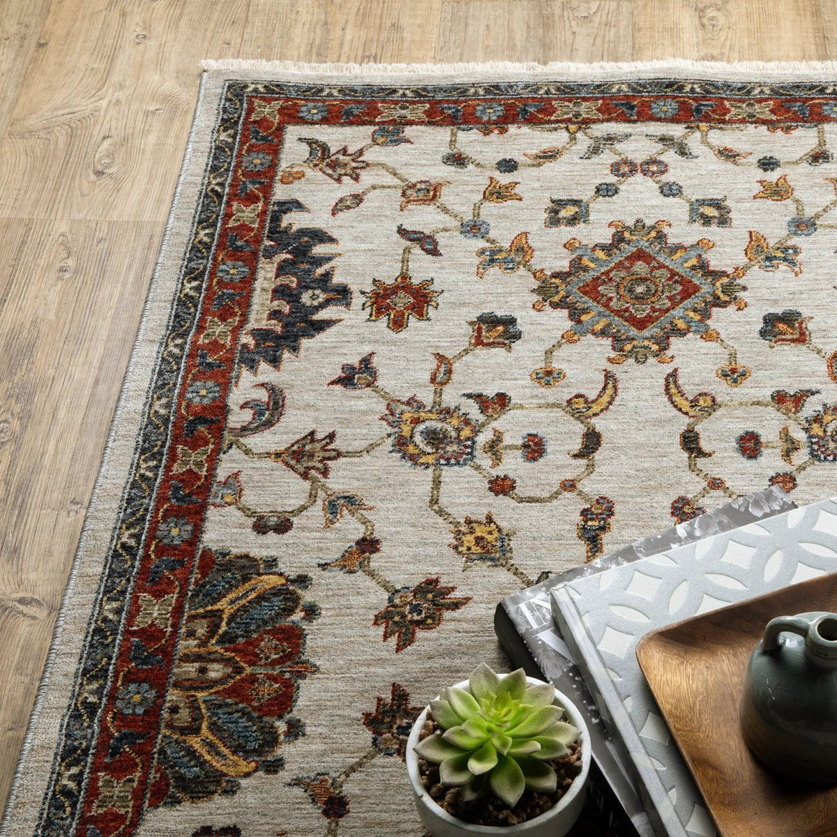Aberdeen 751W1 Ivory/ Multi Area Rug by Oriental Weavers