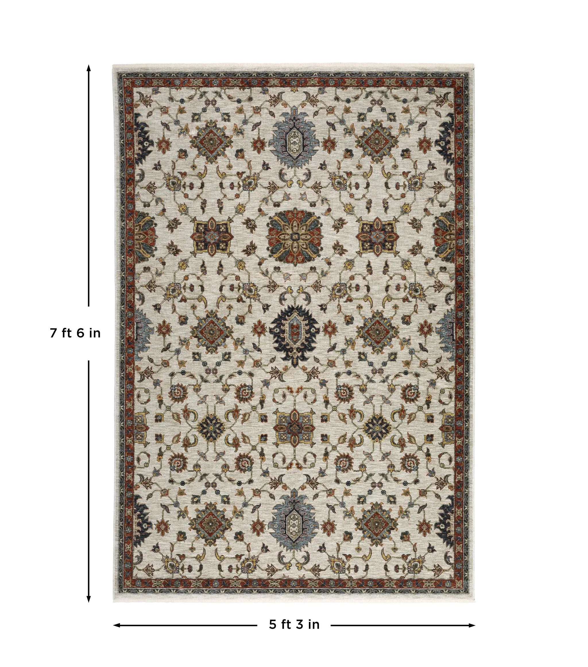 Aberdeen 751W1 Ivory/ Multi Area Rug by Oriental Weavers