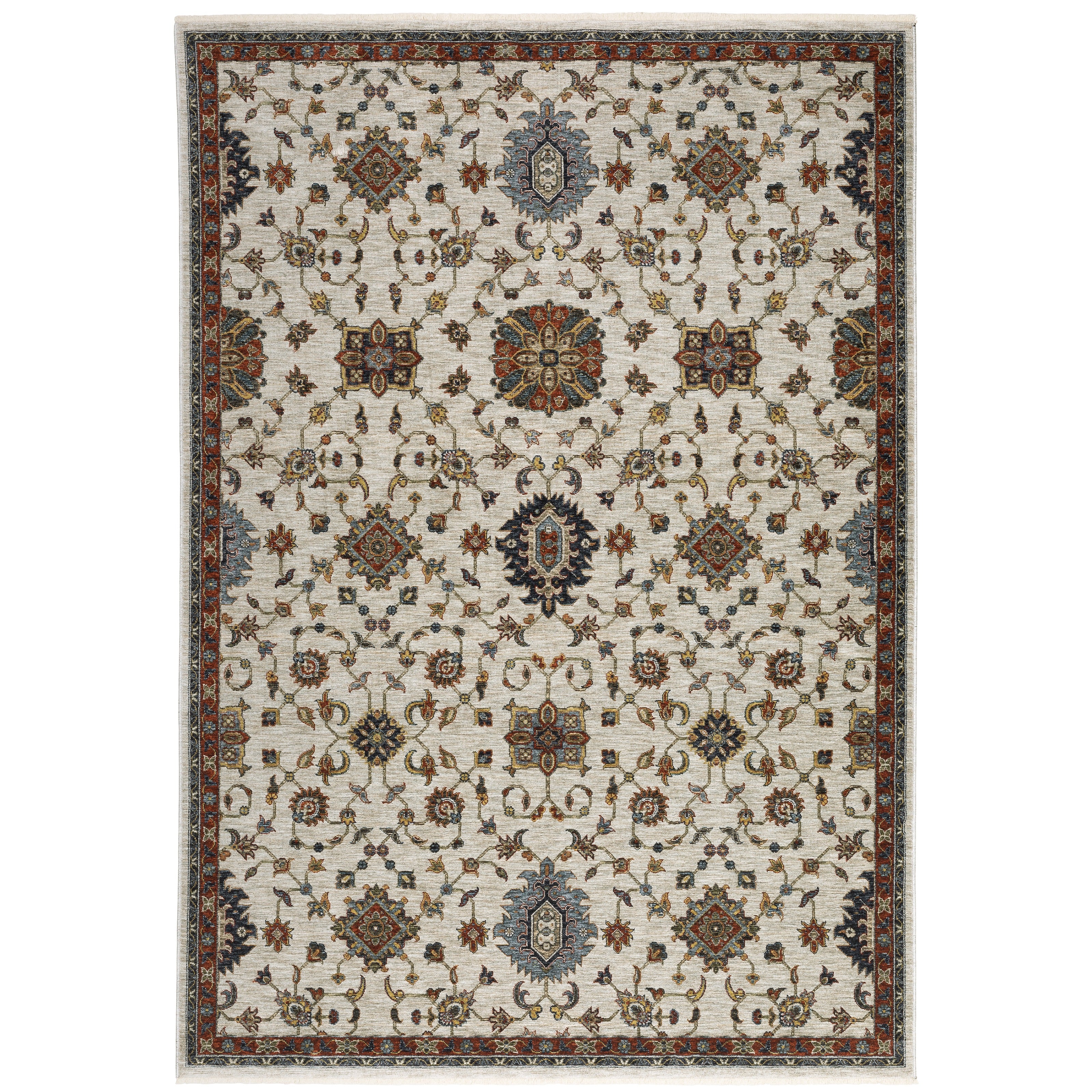 Aberdeen 751W1 Ivory/ Multi Traditional Area Rug by Oriental Weavers