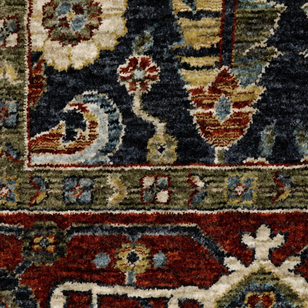 Aberdeen 752W1 Ivory/ Red Area Rug by Oriental Weavers