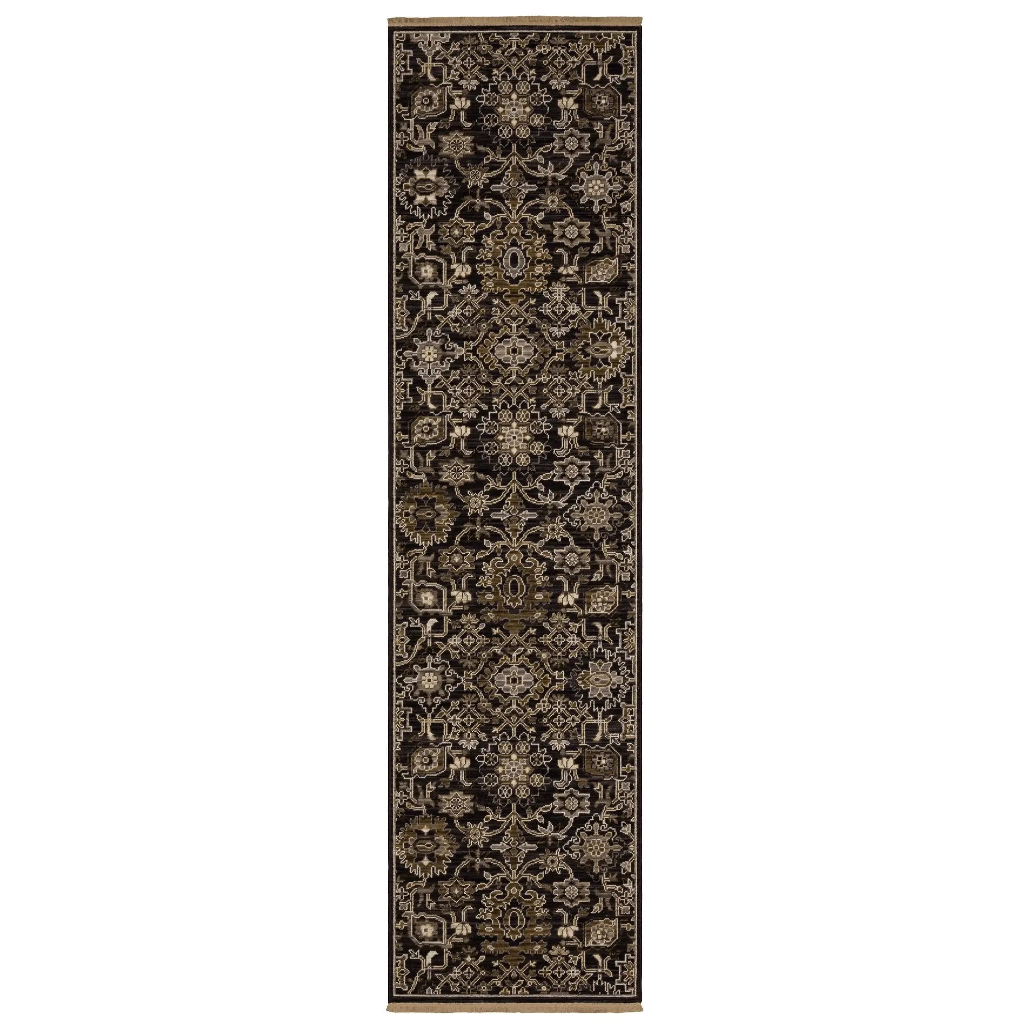 Acacia ACA05 Charcoal/Tan Area Rug by Oriental Weavers
