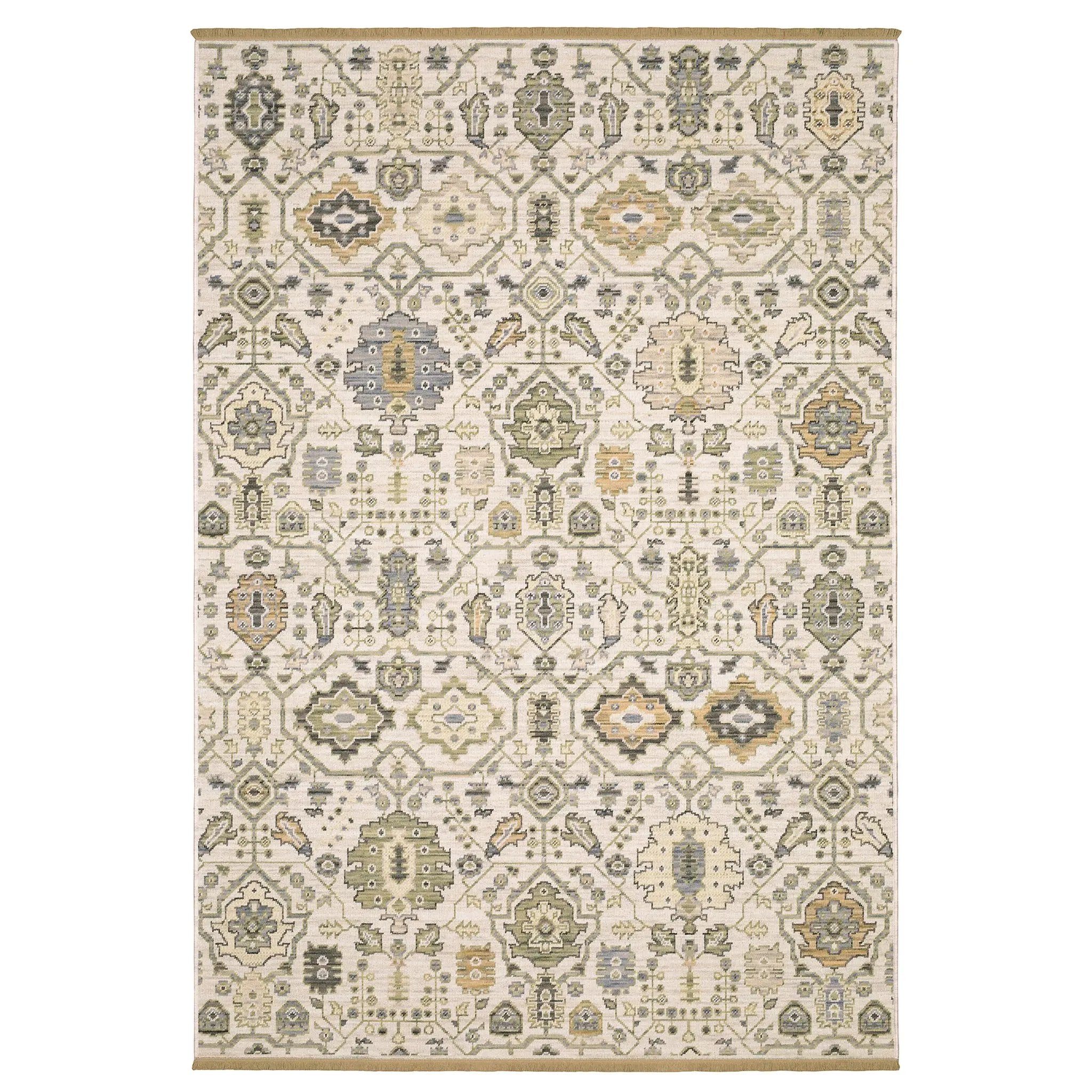 Acacia ACA16 Ivory/ Gold Area Rug by Oriental Weavers