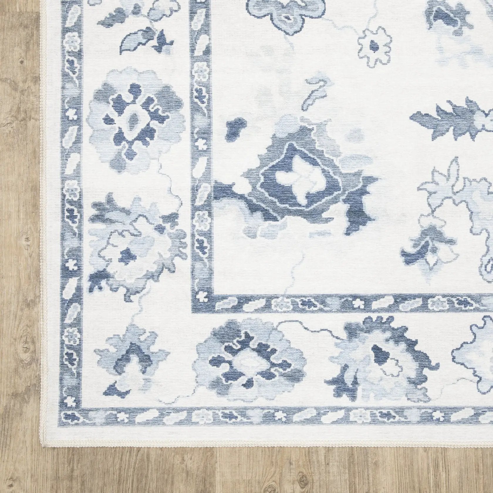Addison ADD02 Ivory/ Blue Area Rug by Oriental Weavers