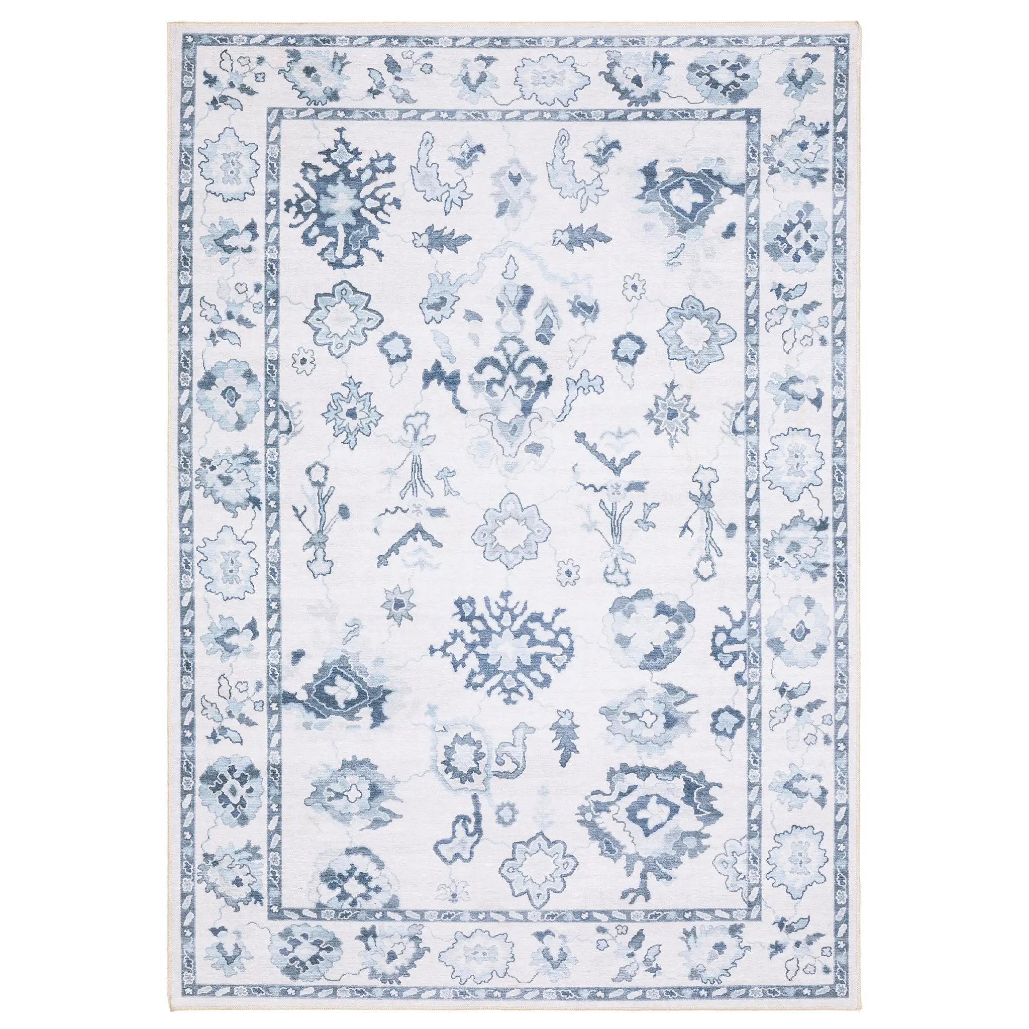 Addison ADD02 Ivory/ Blue Area Rug by Oriental Weavers