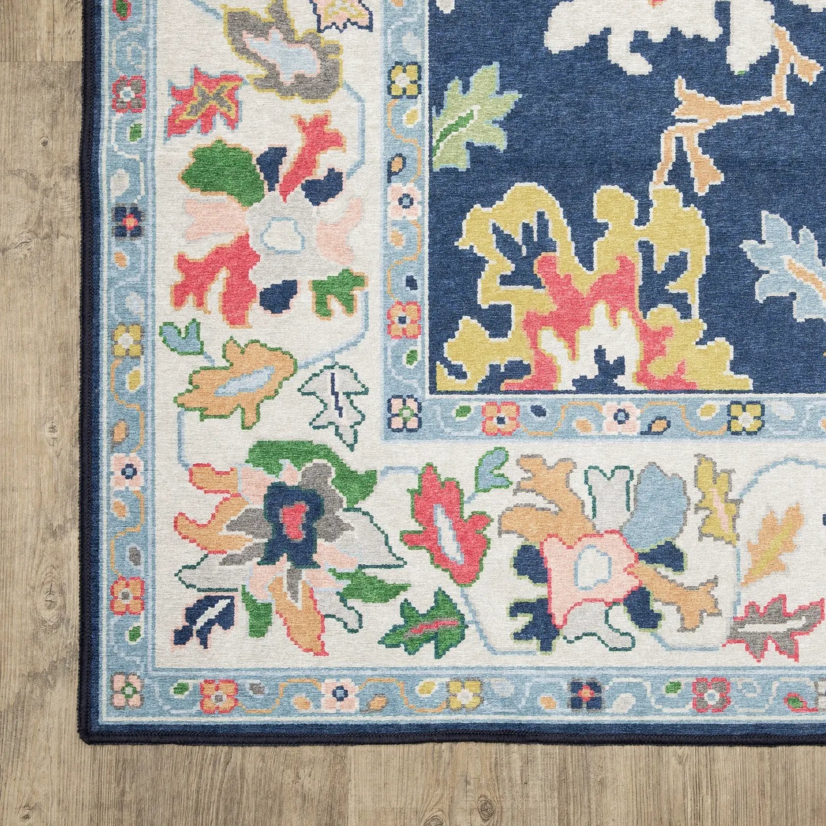 Addison ADD03 Blue/ Multi Area Rug by Oriental Weavers