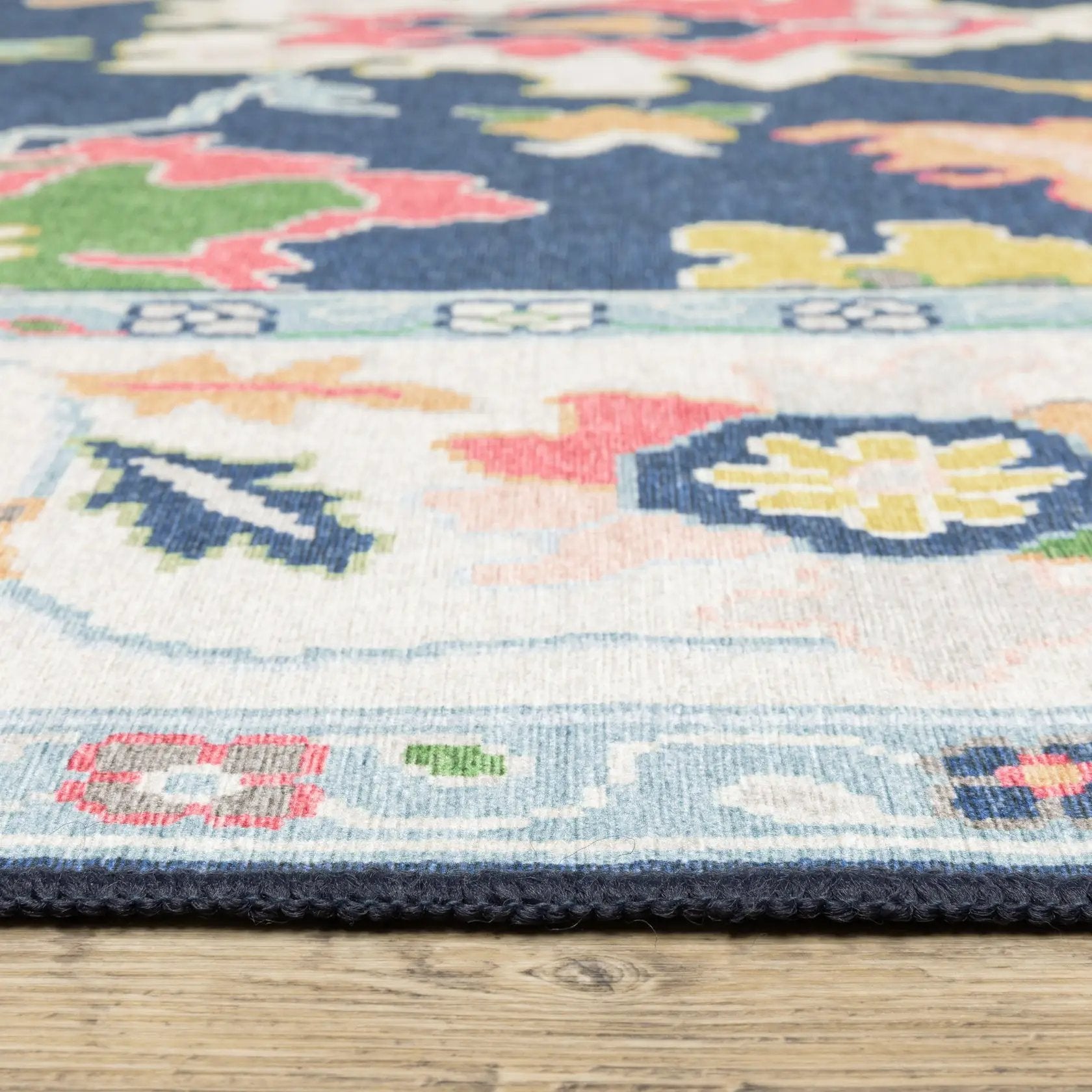 Addison ADD03 Blue/ Multi Area Rug by Oriental Weavers