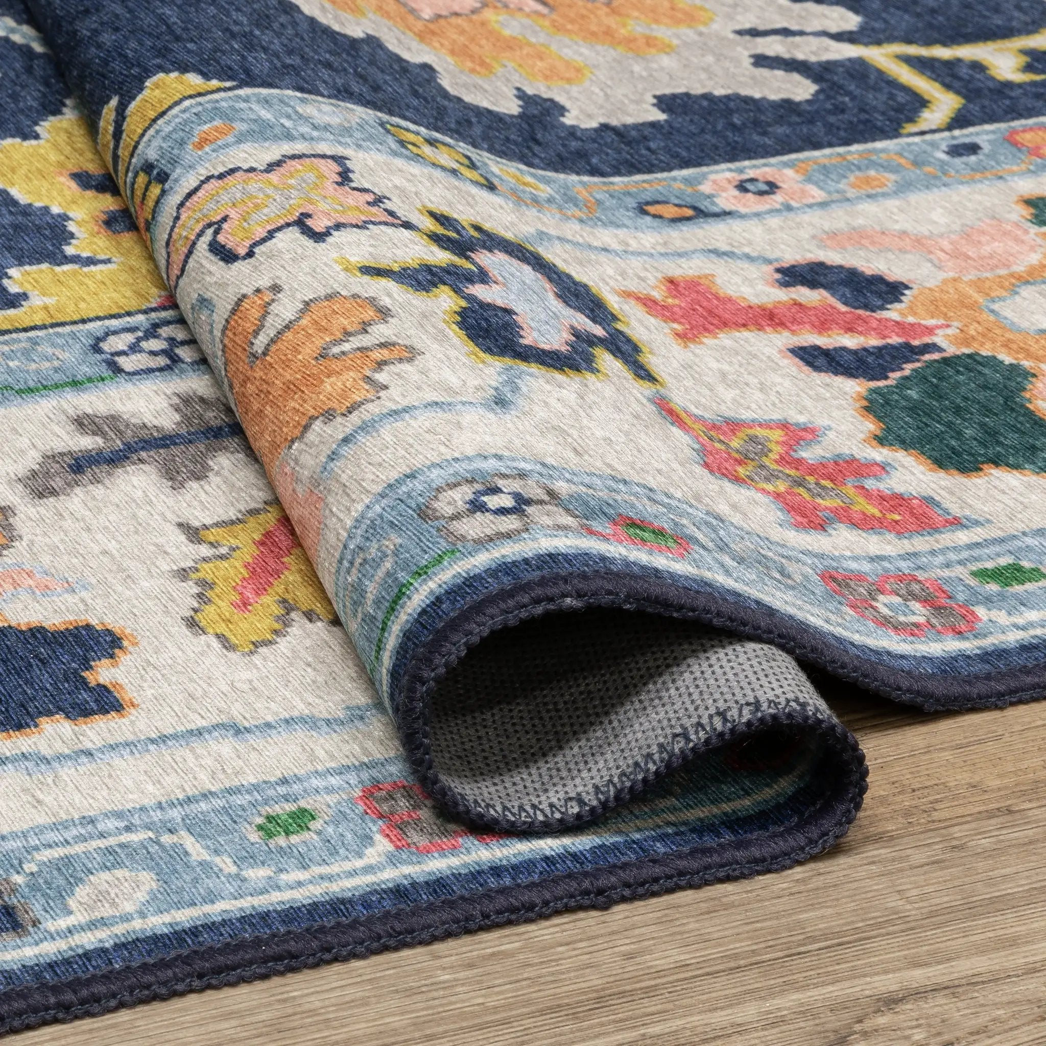 Addison ADD03 Blue/ Multi Area Rug by Oriental Weavers