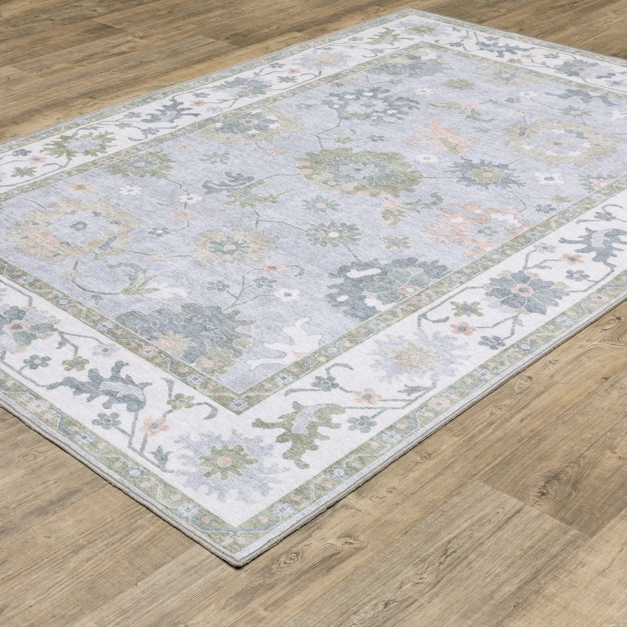 Addison ADD06 Blue/ Green Area Rug by Oriental Weavers