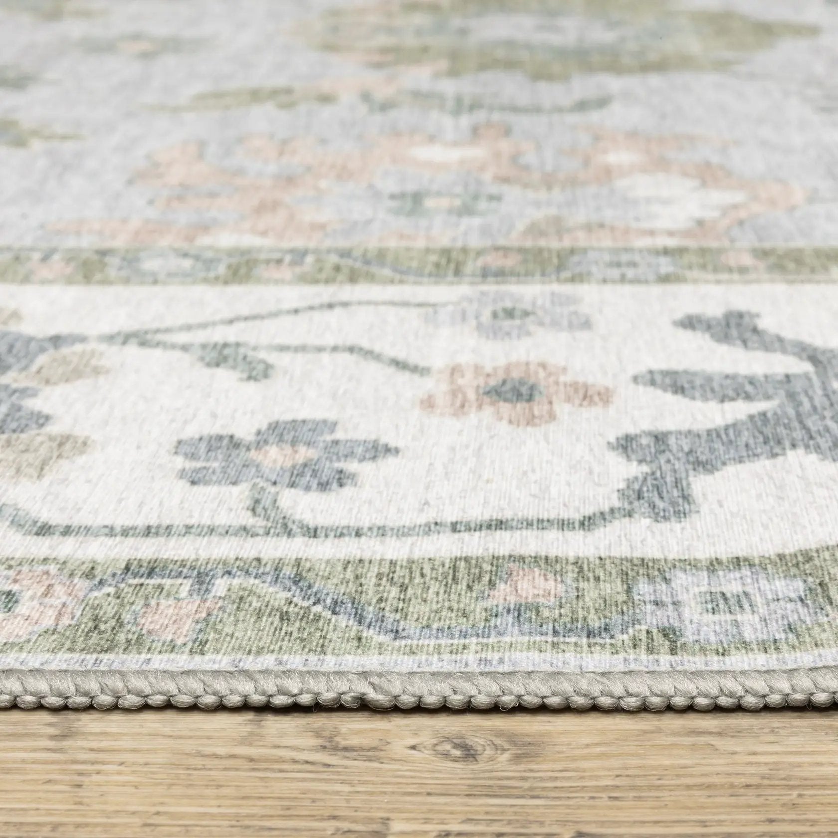 Addison ADD06 Blue/ Green Area Rug by Oriental Weavers