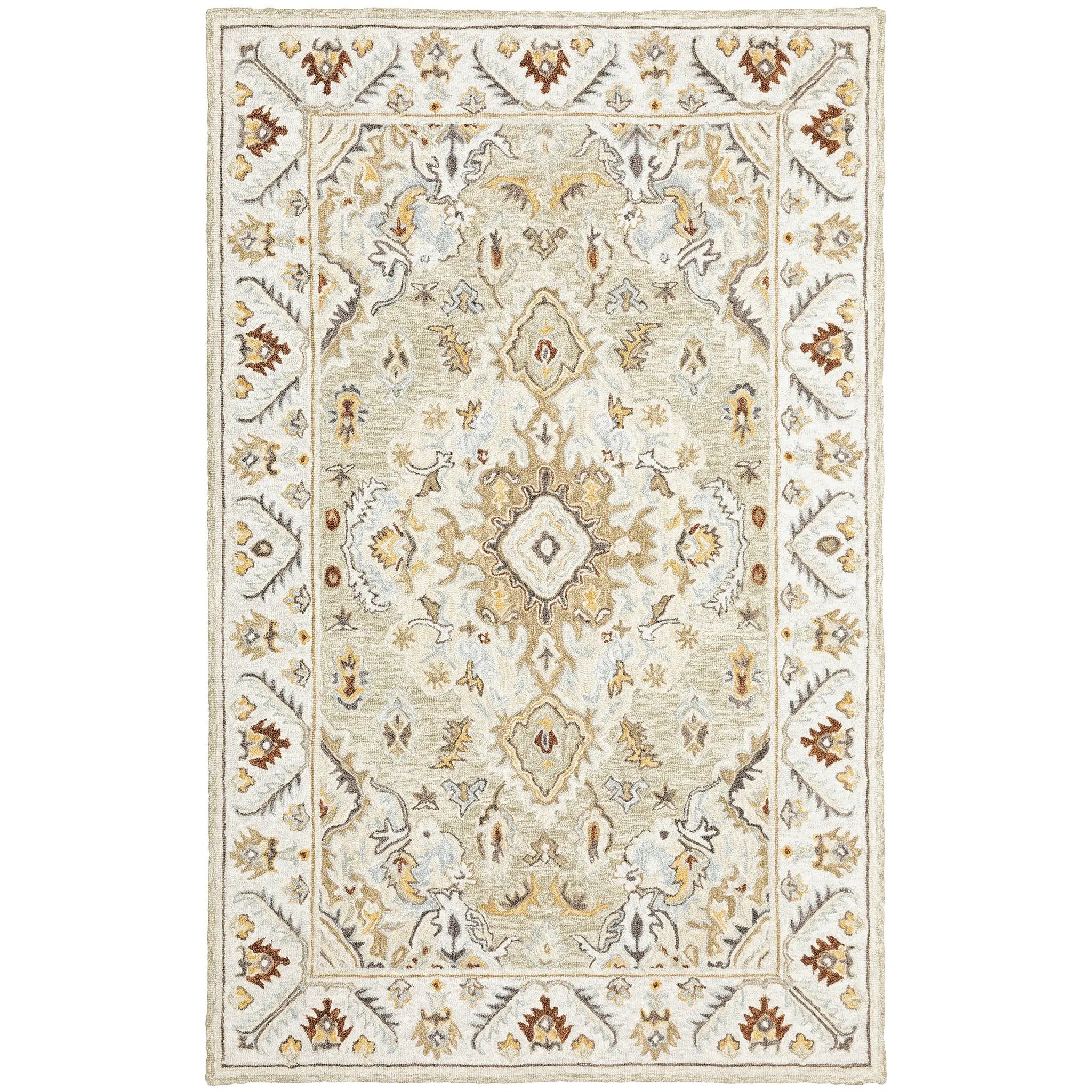 Alfresco 28403 Ivory/ Beige Area Rug by Oriental Weavers