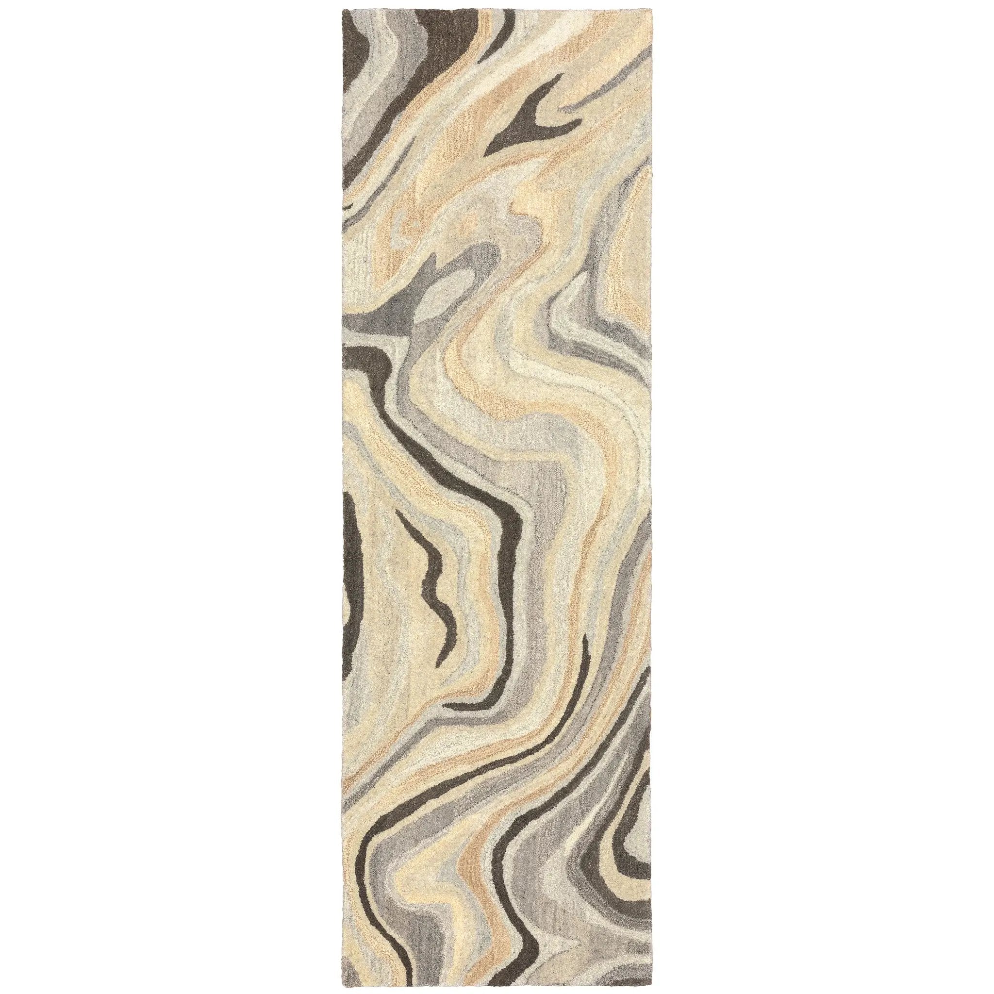 Anastasia 68007 Beige/ Charcoal Area Rug by Oriental Weavers