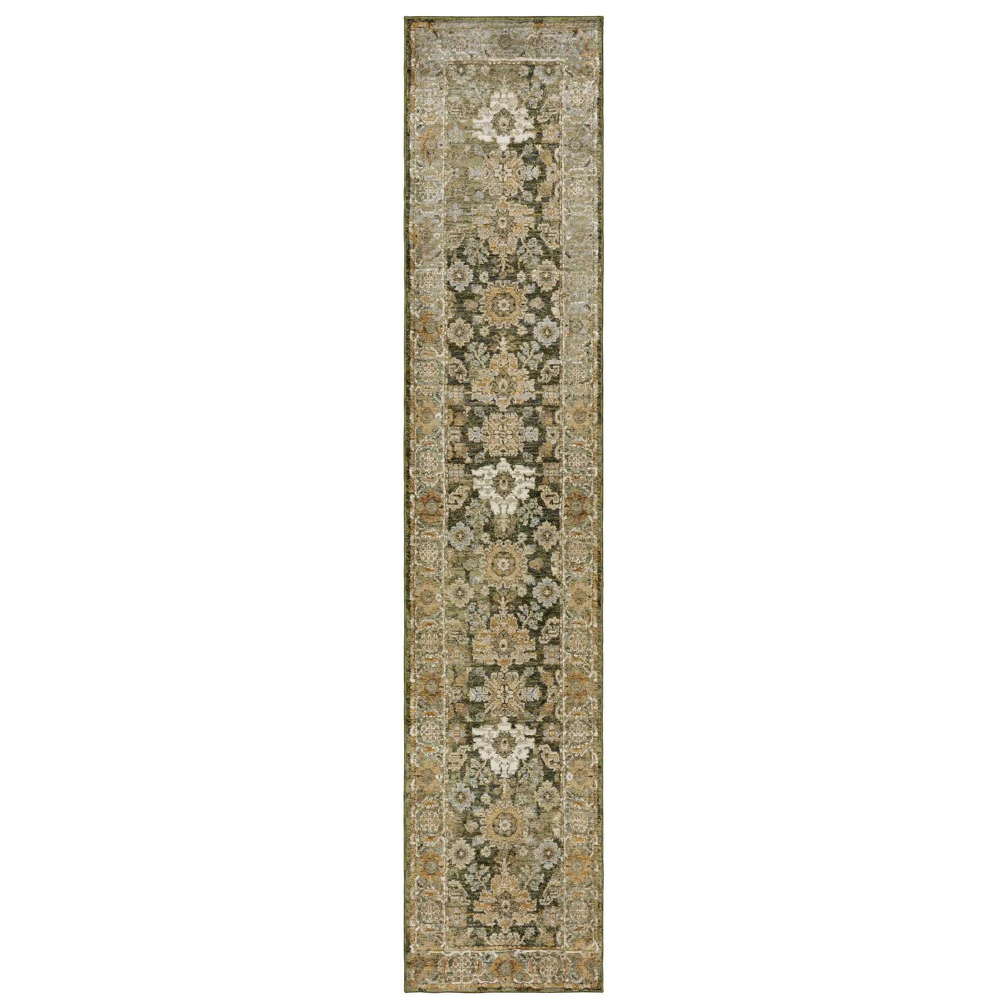 Andorra 2417B Green/ Gold Area Rug by Oriental Weavers