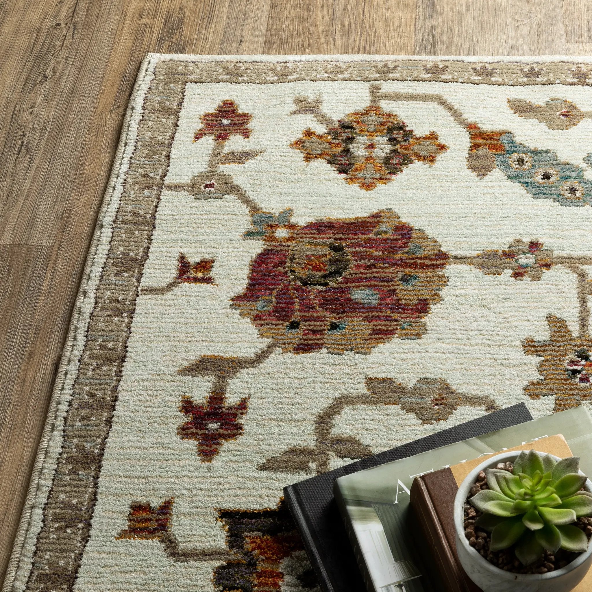 Andorra 2419B Ivory/ Multi Area Rug by Oriental Weavers