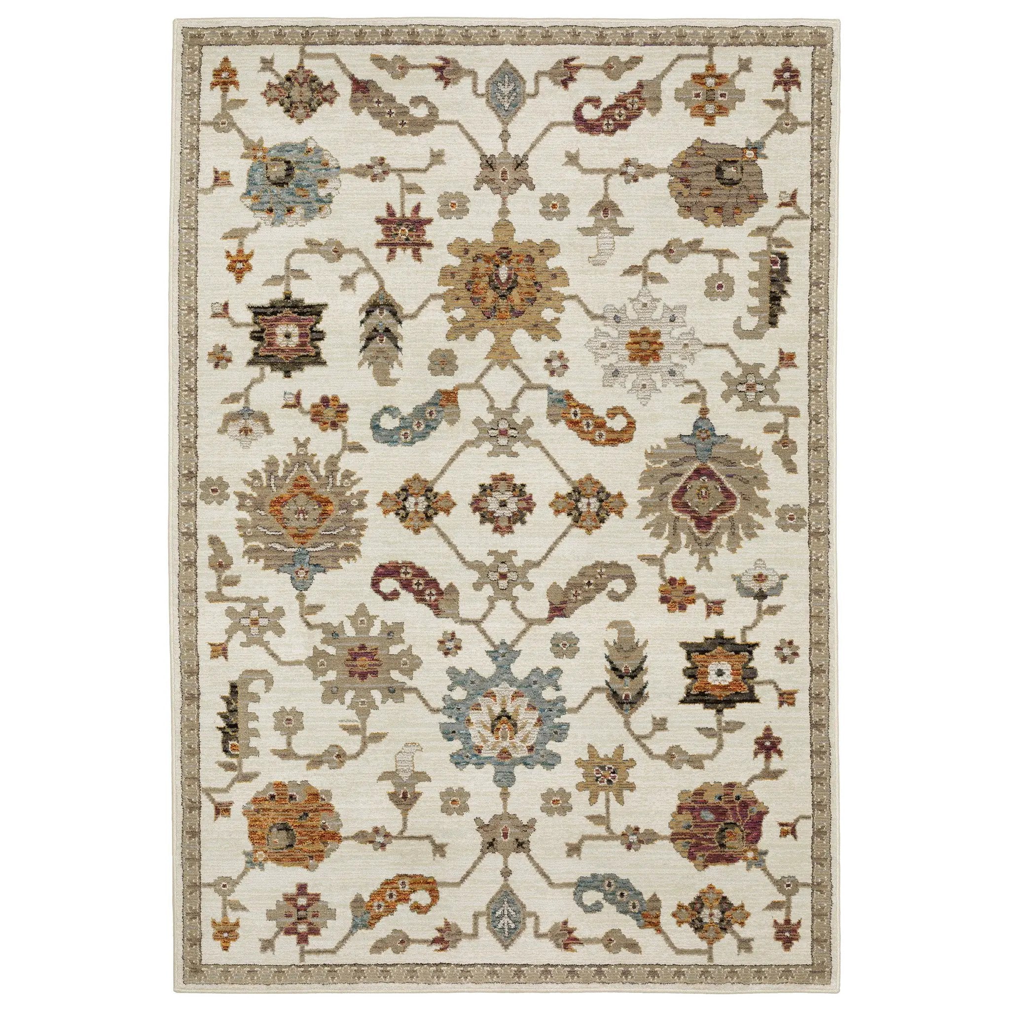 Andorra 2419B Ivory/ Multi Area Rug by Oriental Weavers
