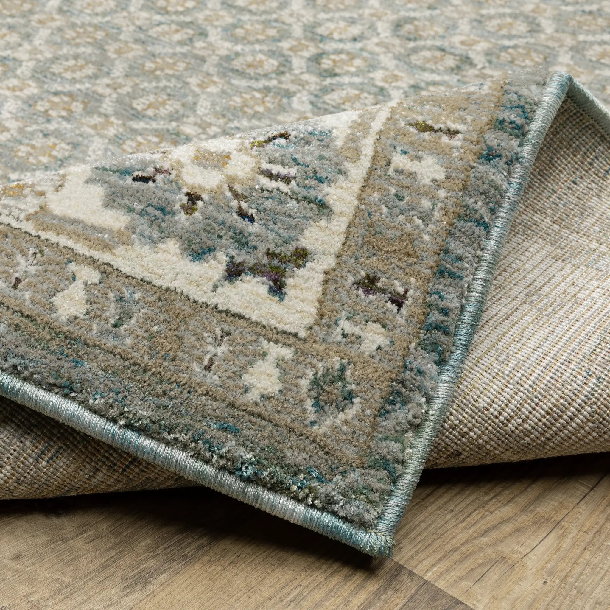 Andorra 2429A Blue/ Ivory Area Rug by Oriental Weavers