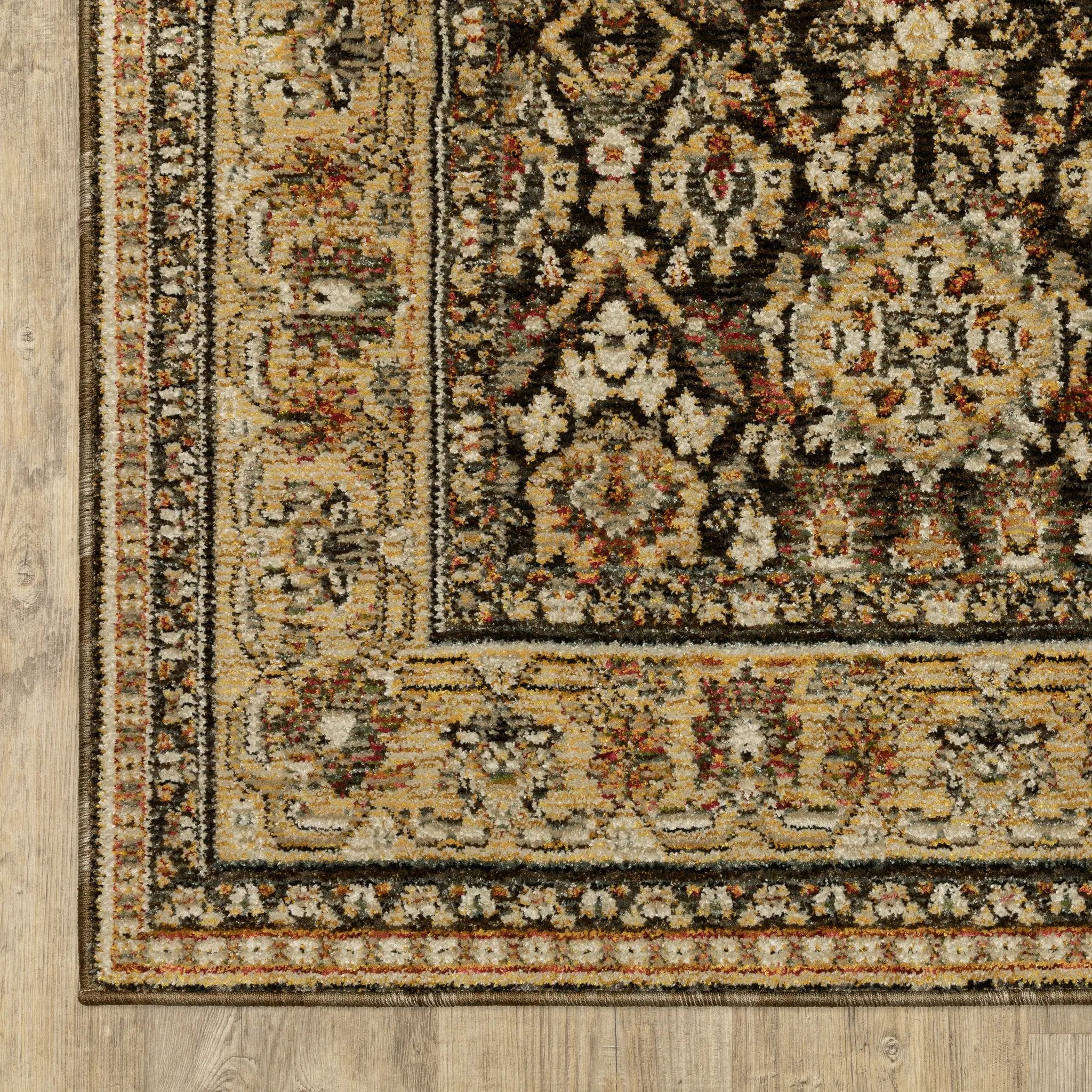 Andorra 2431A Brown/ Gold Area Rug by Oriental Weavers