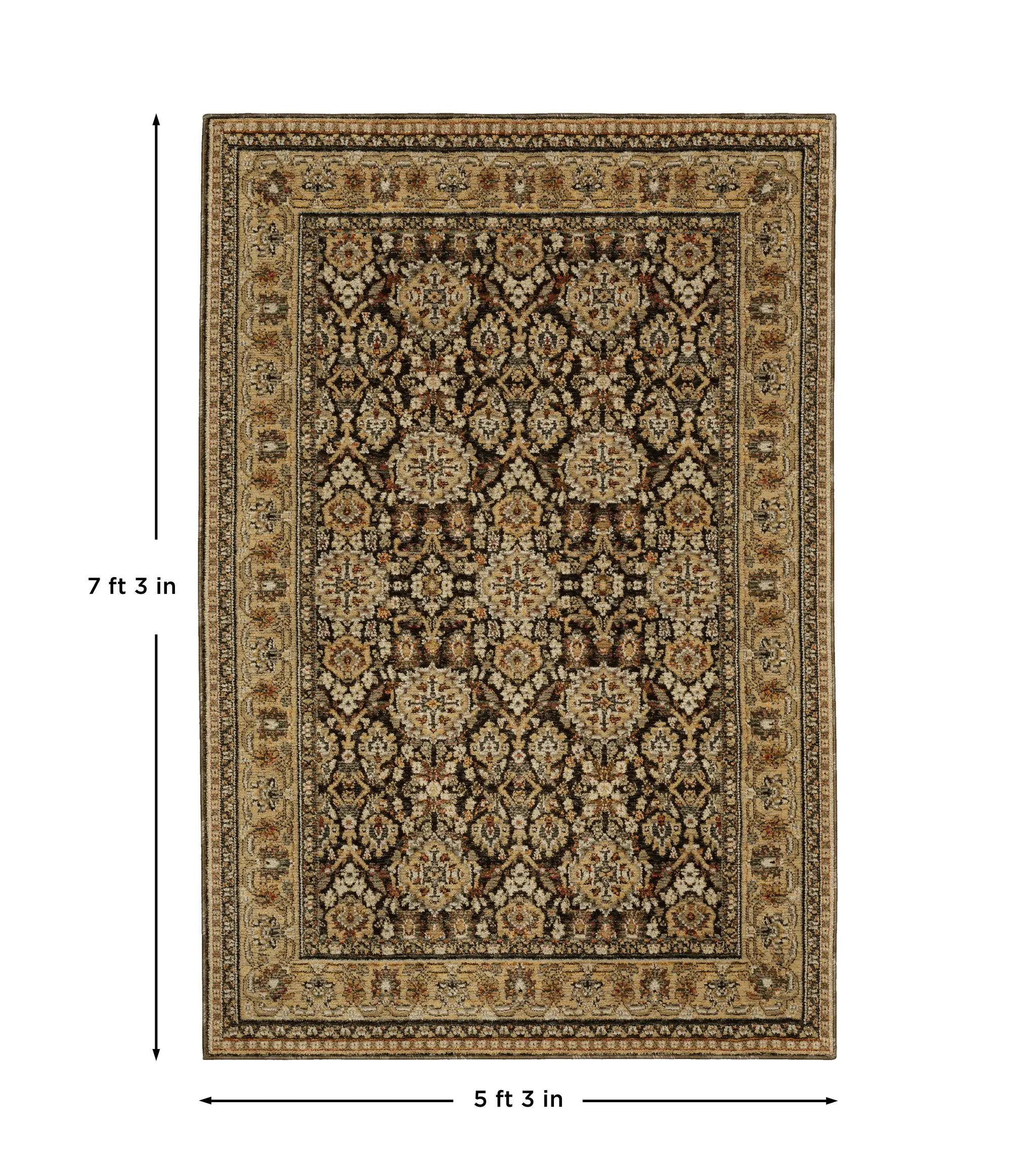 Andorra 2431A Brown/ Gold Area Rug by Oriental Weavers