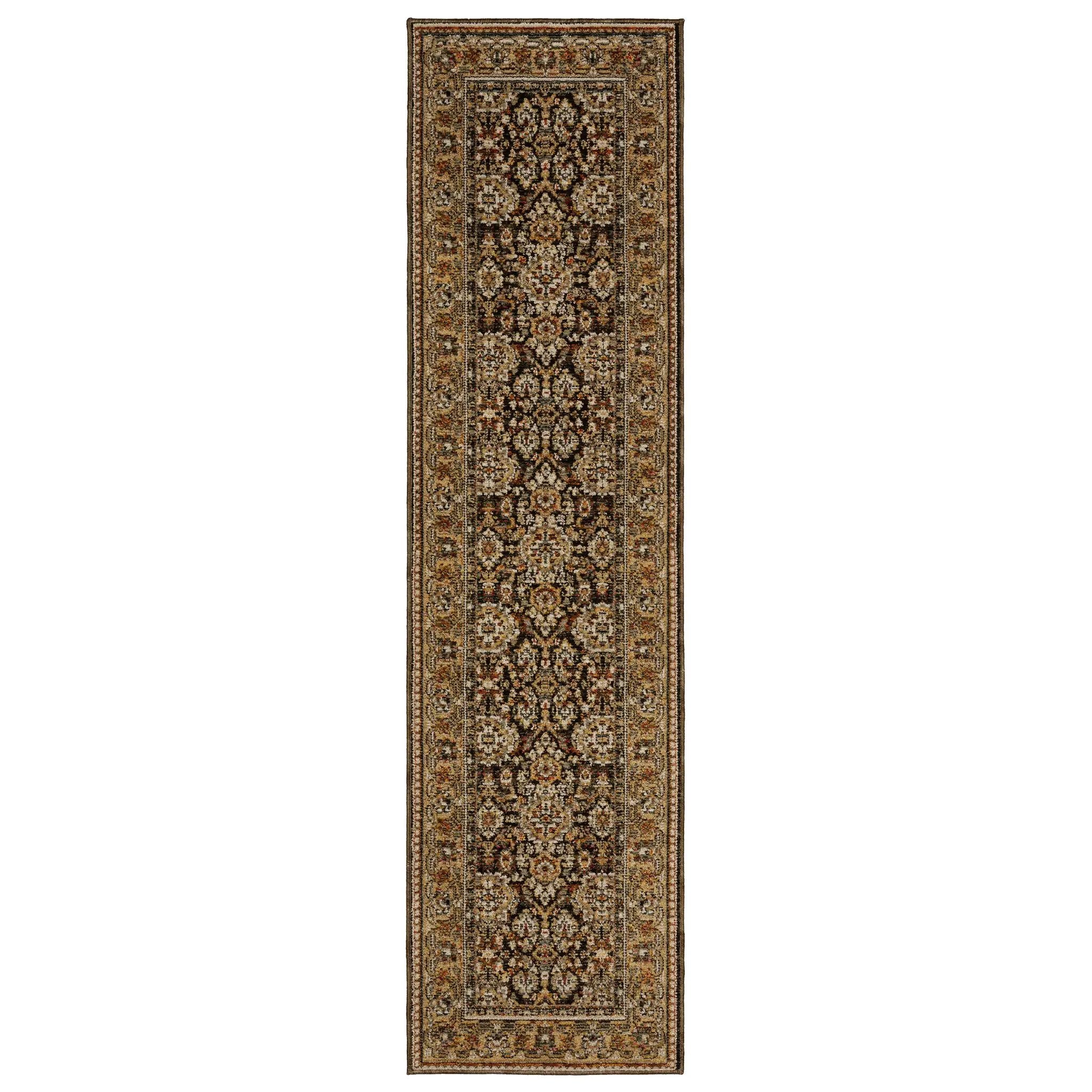 Andorra 2431A Brown/ Gold Area Rug by Oriental Weavers