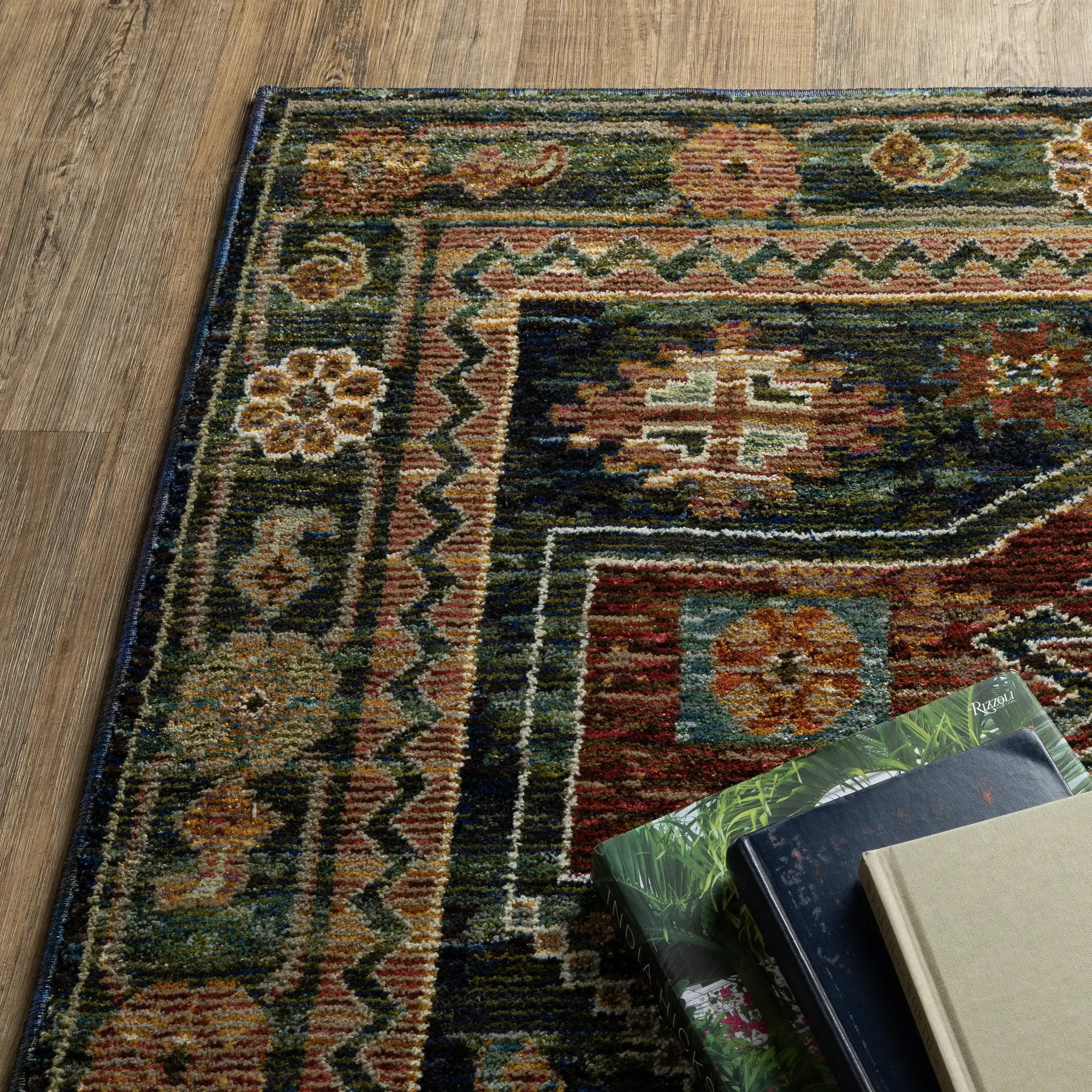 Andorra 2442A Blue/ Multi Area Rug by Oriental Weavers