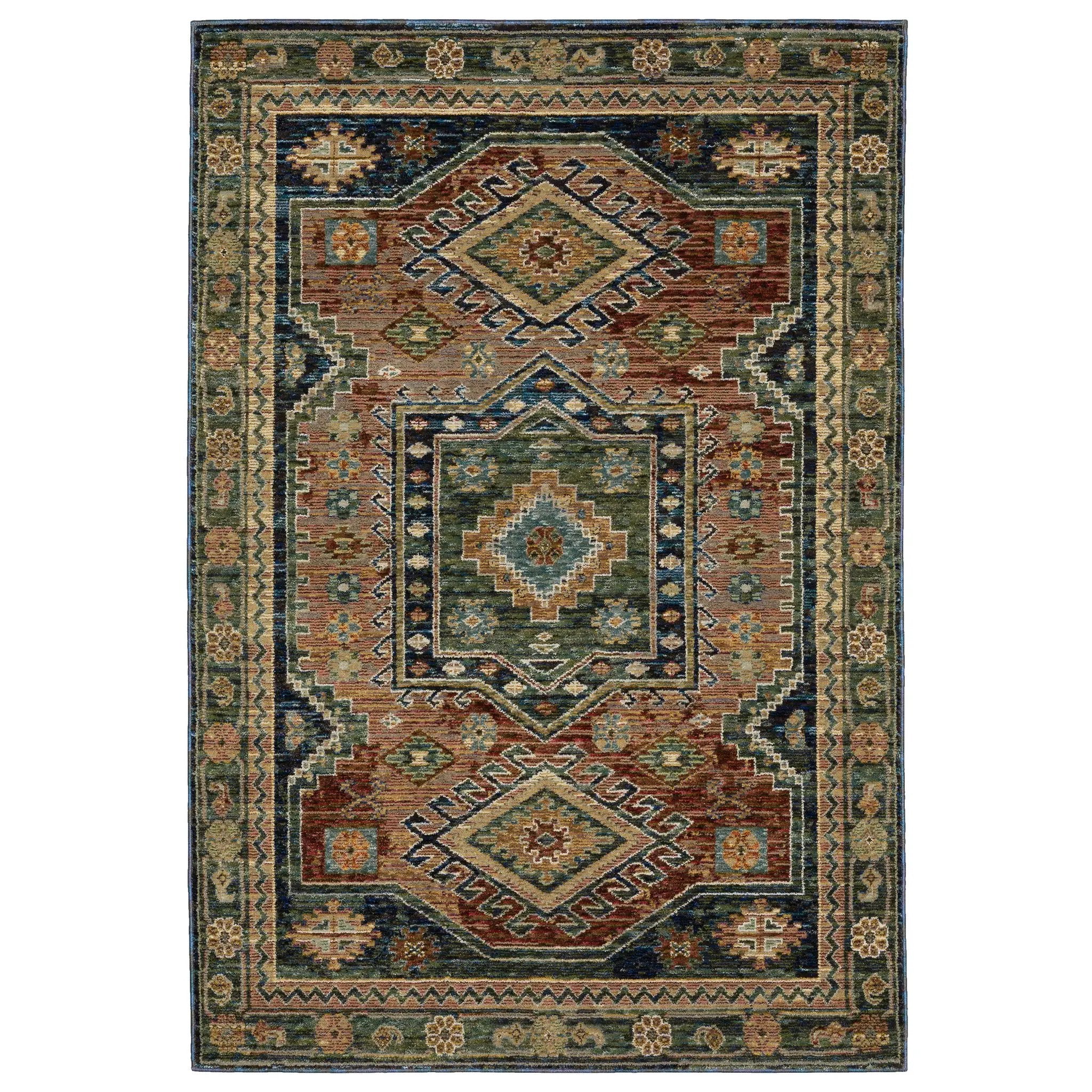 Andorra 2442A Blue/ Multi Area Rug by Oriental Weavers