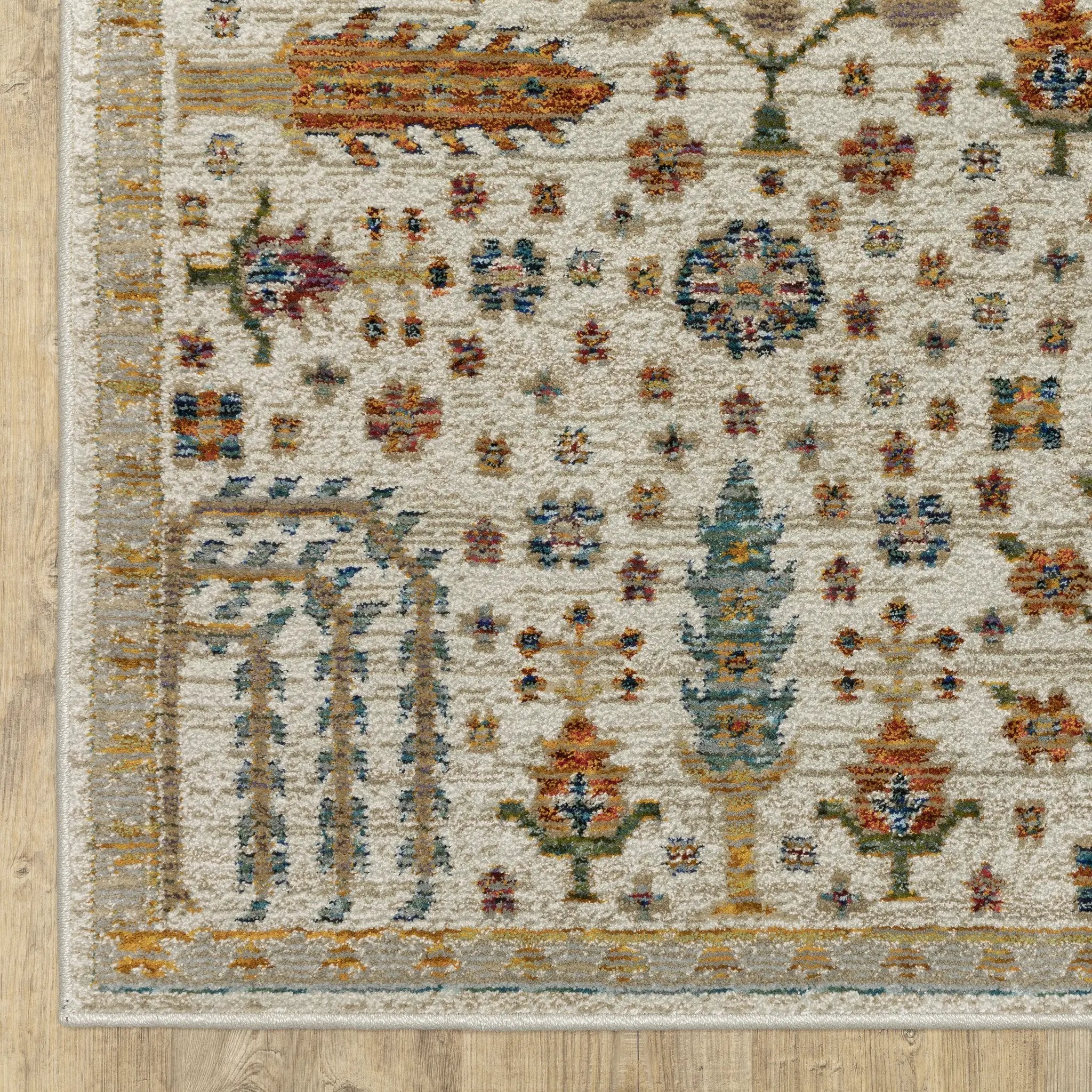 Andorra 2449B Ivory/ Gold Area Rug by Oriental Weavers