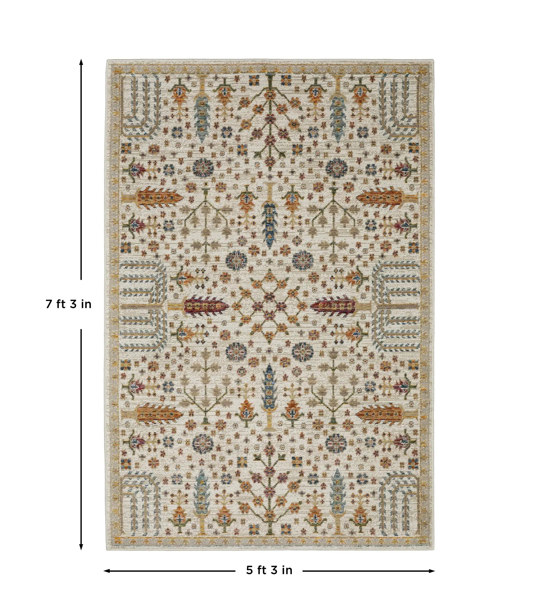 Andorra 2449B Ivory/ Gold Area Rug by Oriental Weavers