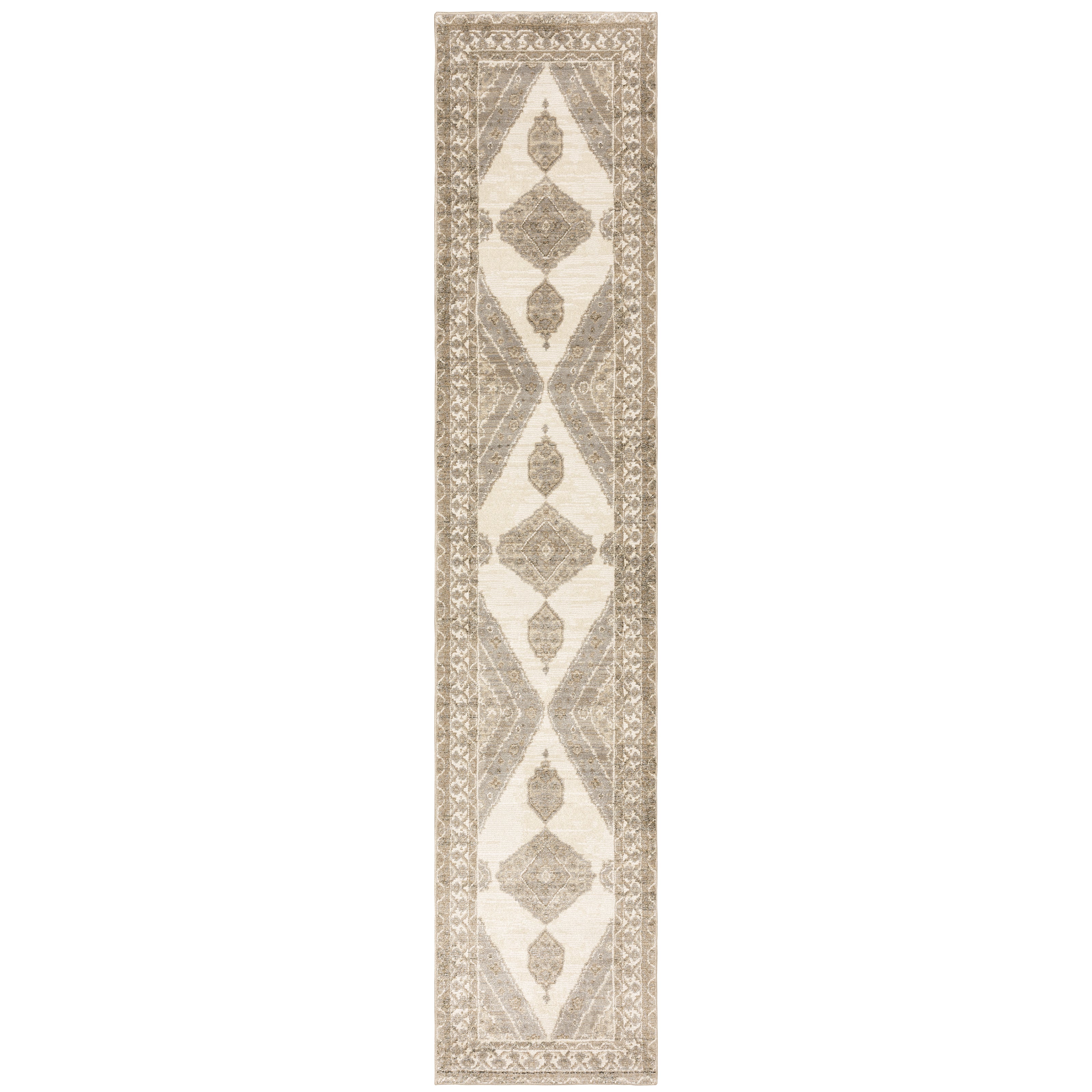 Andorra 298C0 Beige/Ivory Area Rug, beige ivory modern traditional area rug with subtle vintage-inspired pattern and dense soft pile.
