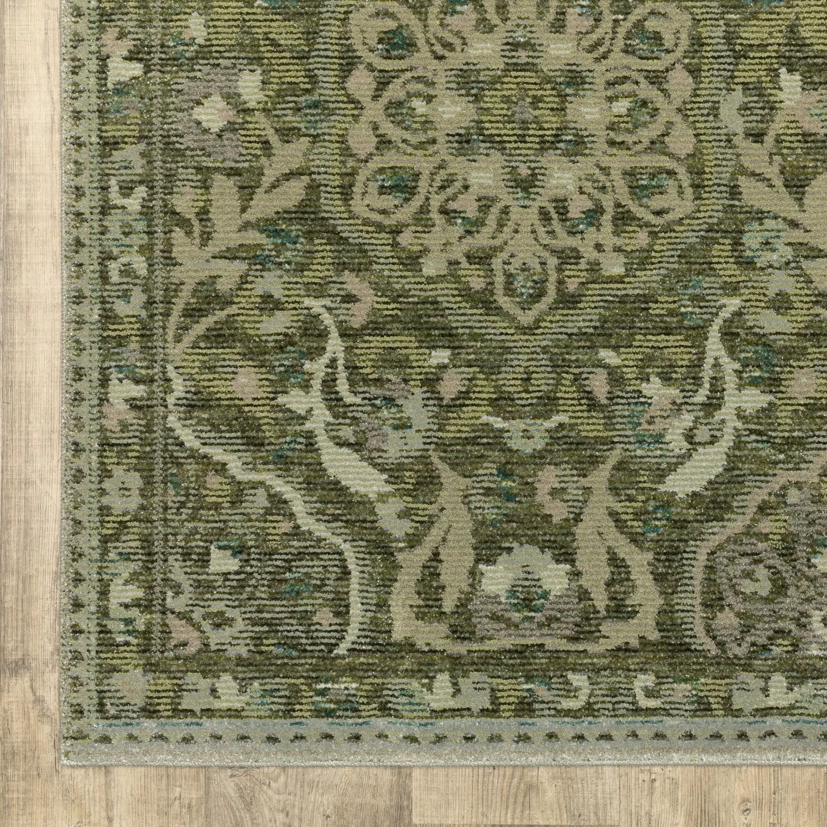Andorra 3709C Green/ Gold Area Rug by Oriental Weavers