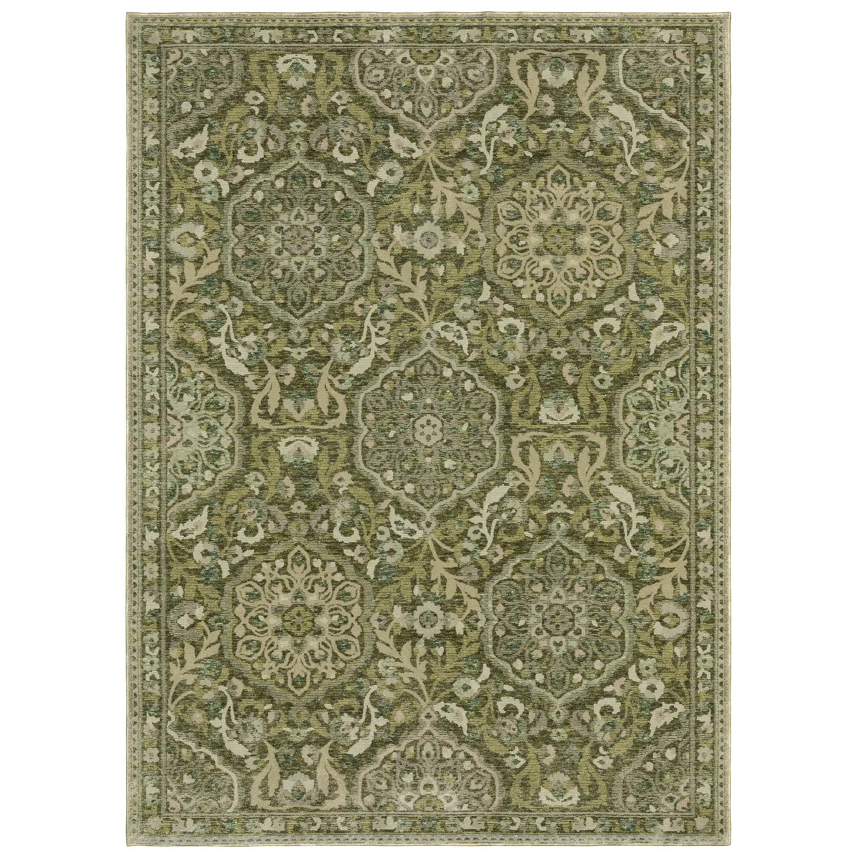 Andorra 3709C Green/ Gold Area Rug by Oriental Weavers