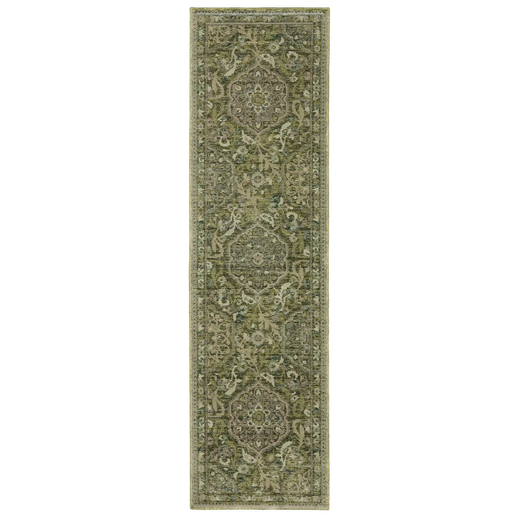 Andorra 3709C Green/ Gold Area Rug by Oriental Weavers