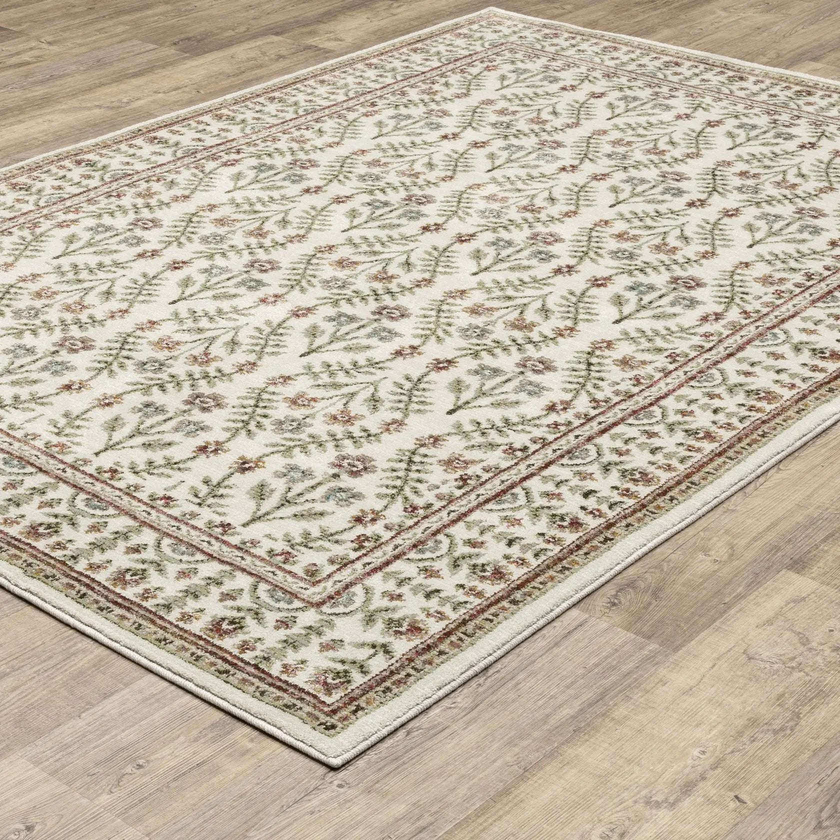Andorra 3717A Ivory/ Red Area Rug by Oriental Weavers