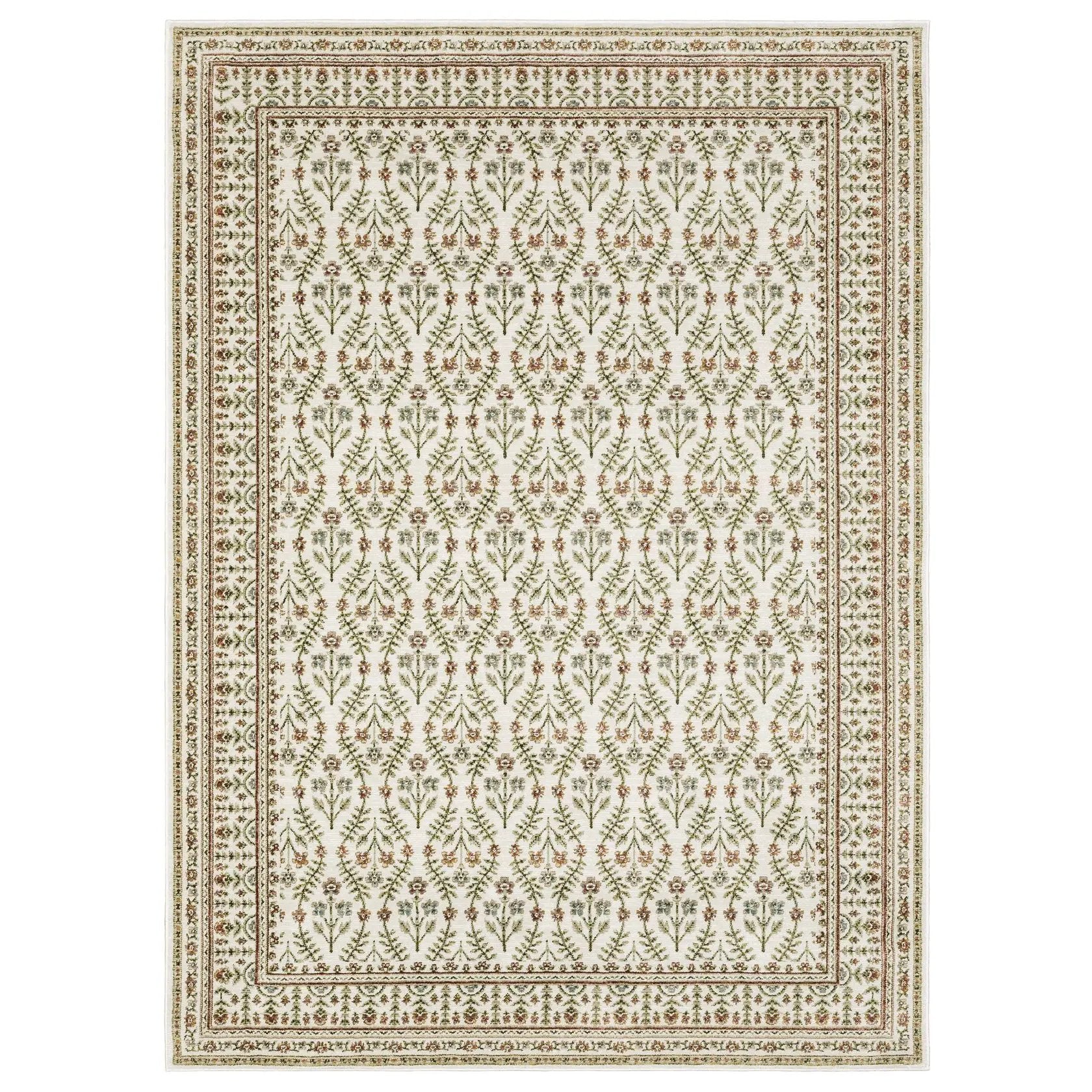 Andorra 3717A Ivory/ Red Area Rug by Oriental Weavers